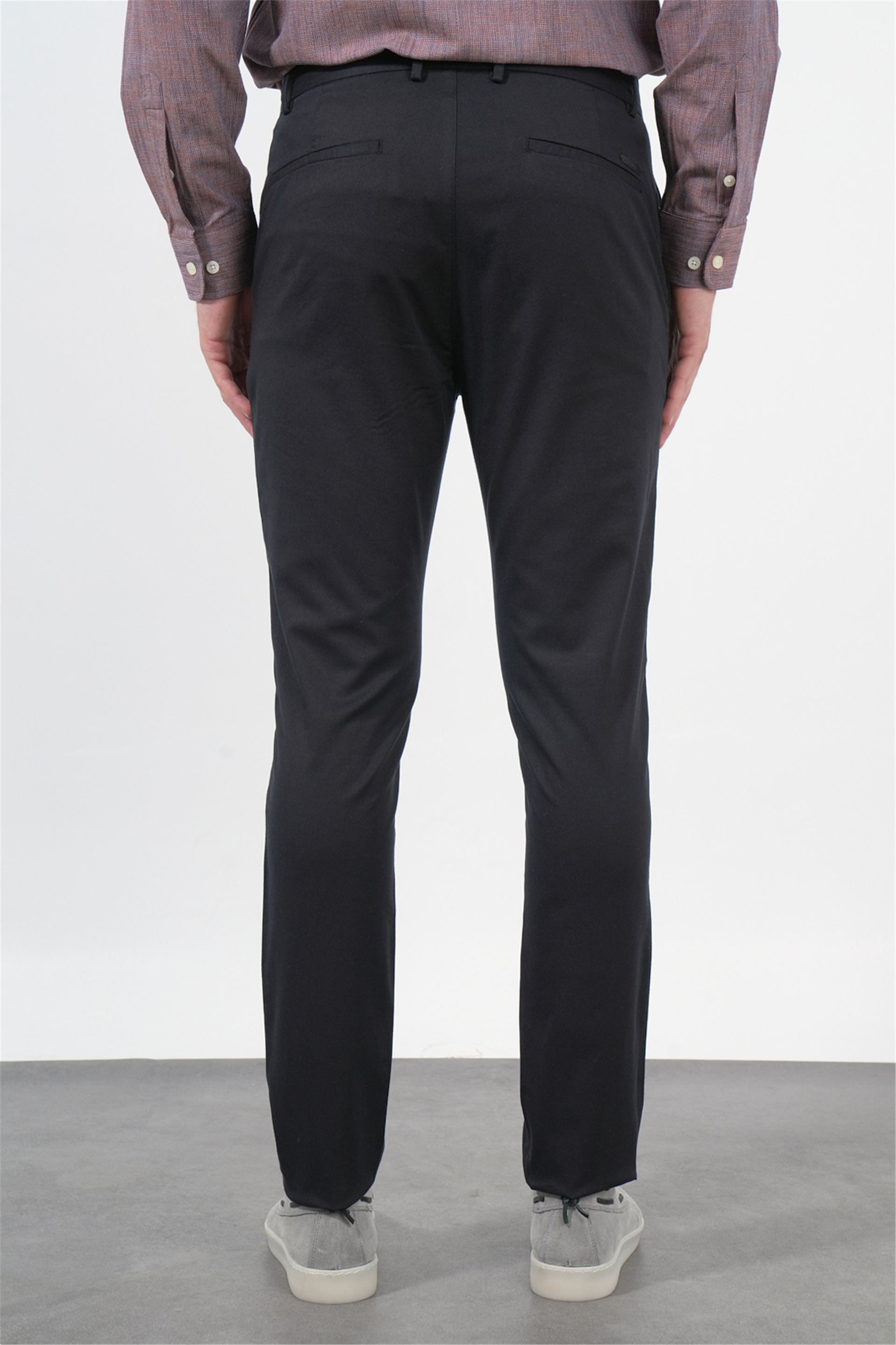 Siyah Yan Cep Slim Fit Casual Pamuklu Chino Pantolon 1003260178