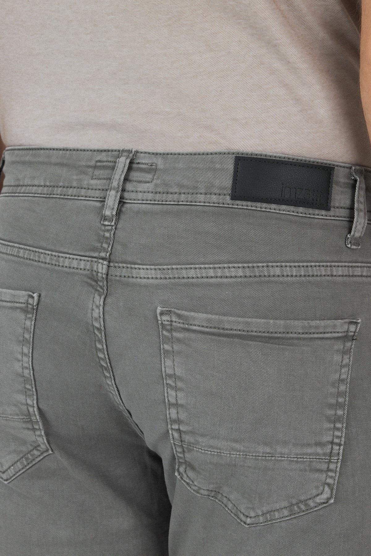 Yeşil Pamuklu 5 Cep Casual Slim Fit 5 Cep Pantolon 1003250318