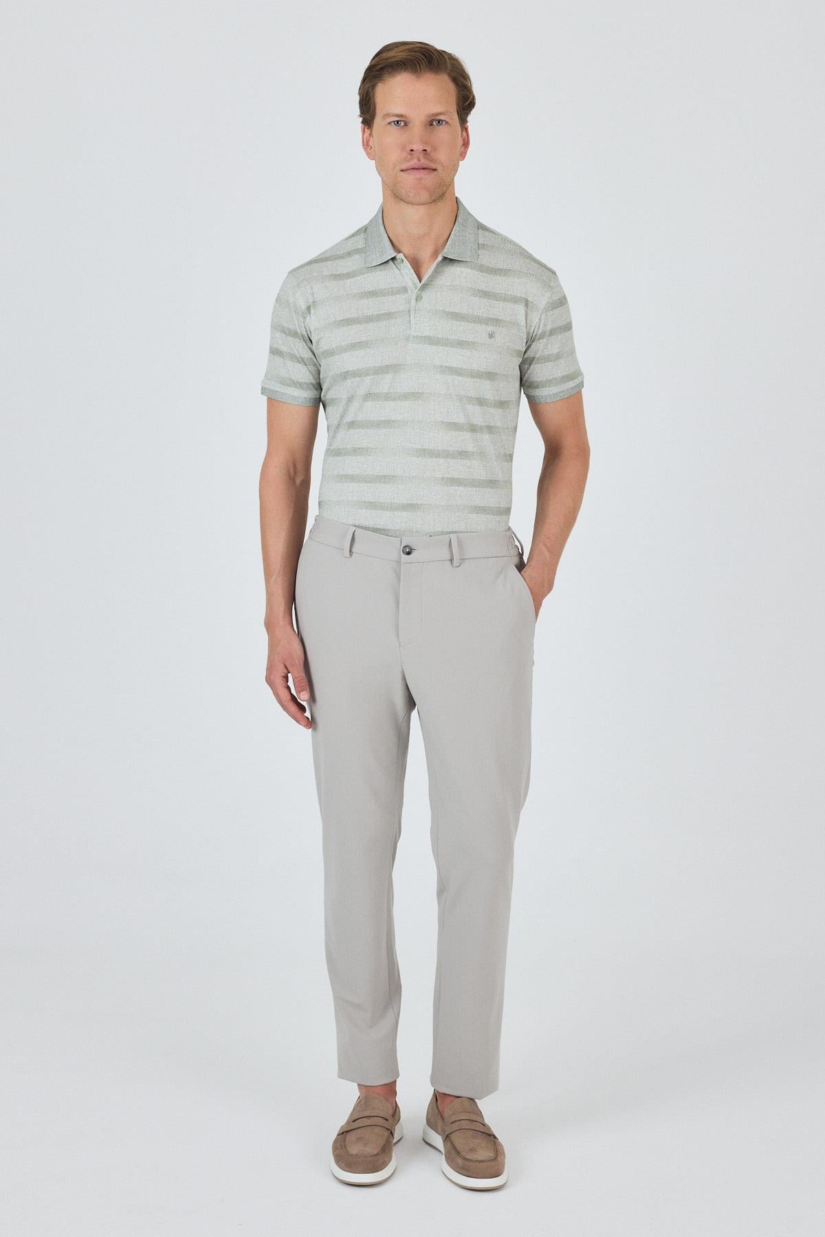 Esnek Yandan Cepli Casual Slim Fit Jogger Pantolon 1003250162