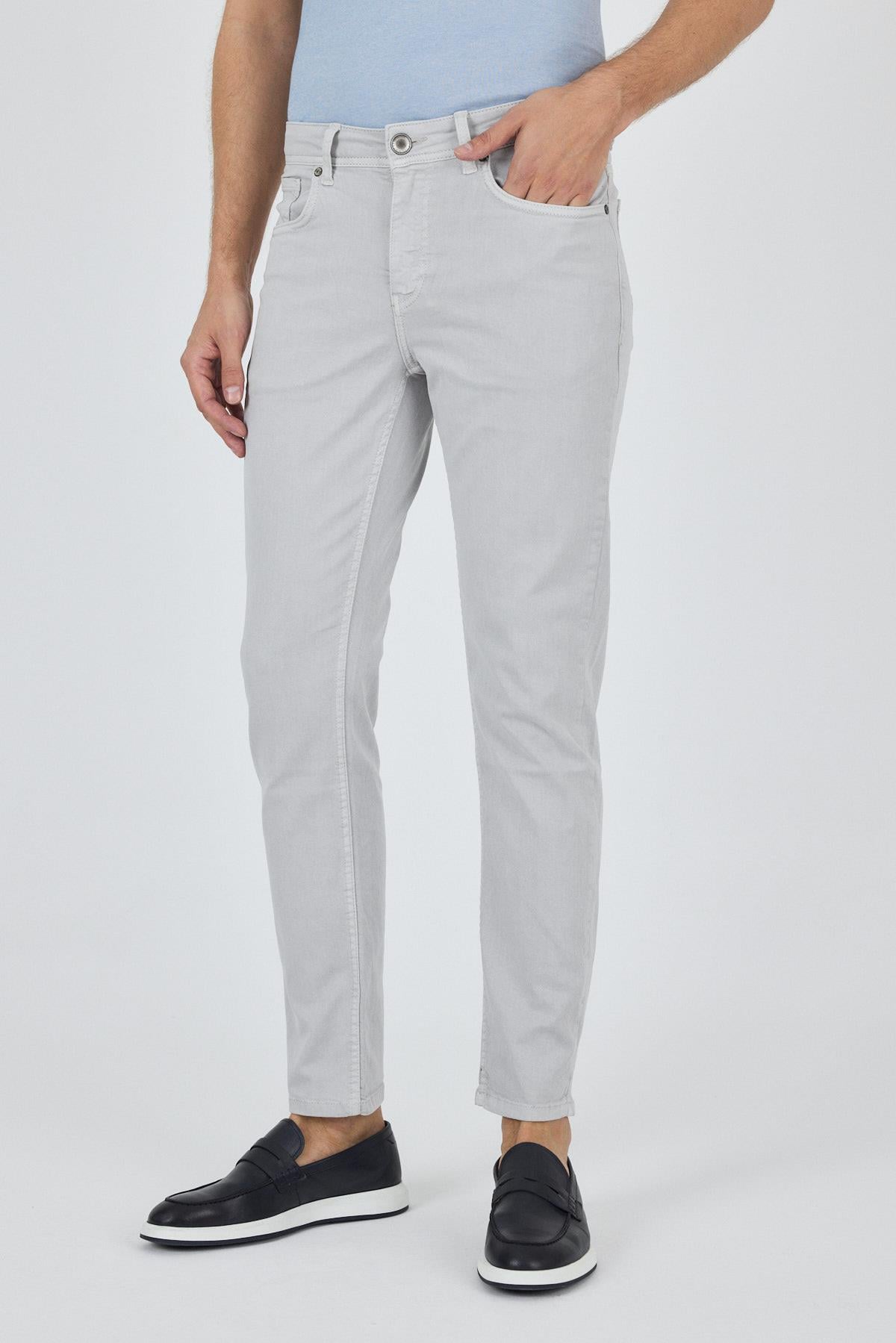 Taş Rengi Pamuklu 5 Cep Casual Slim Fit 5 Cep Pantolon 1003250318
