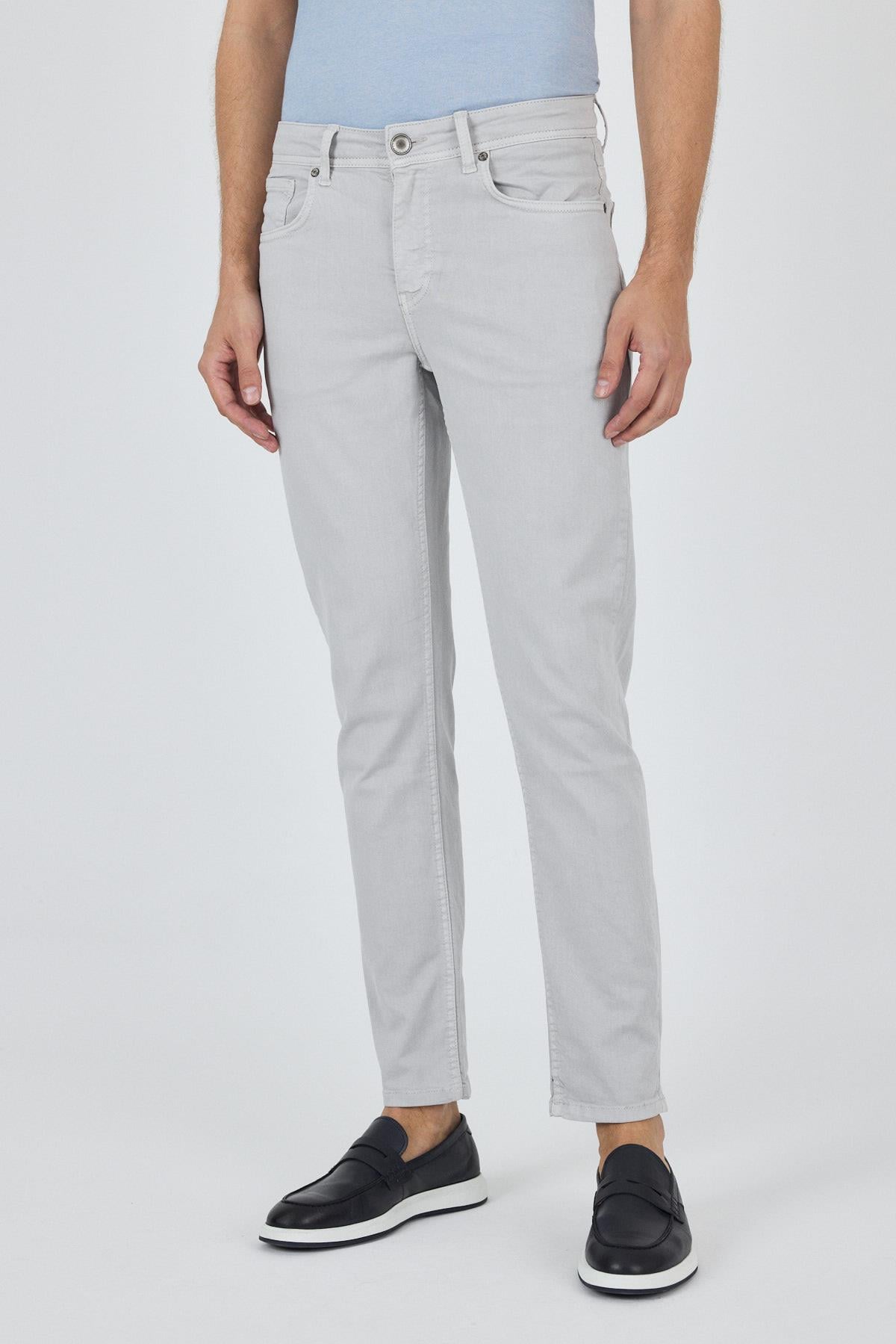 Taş Rengi Pamuklu 5 Cep Casual Slim Fit 5 Cep Pantolon 1003250318