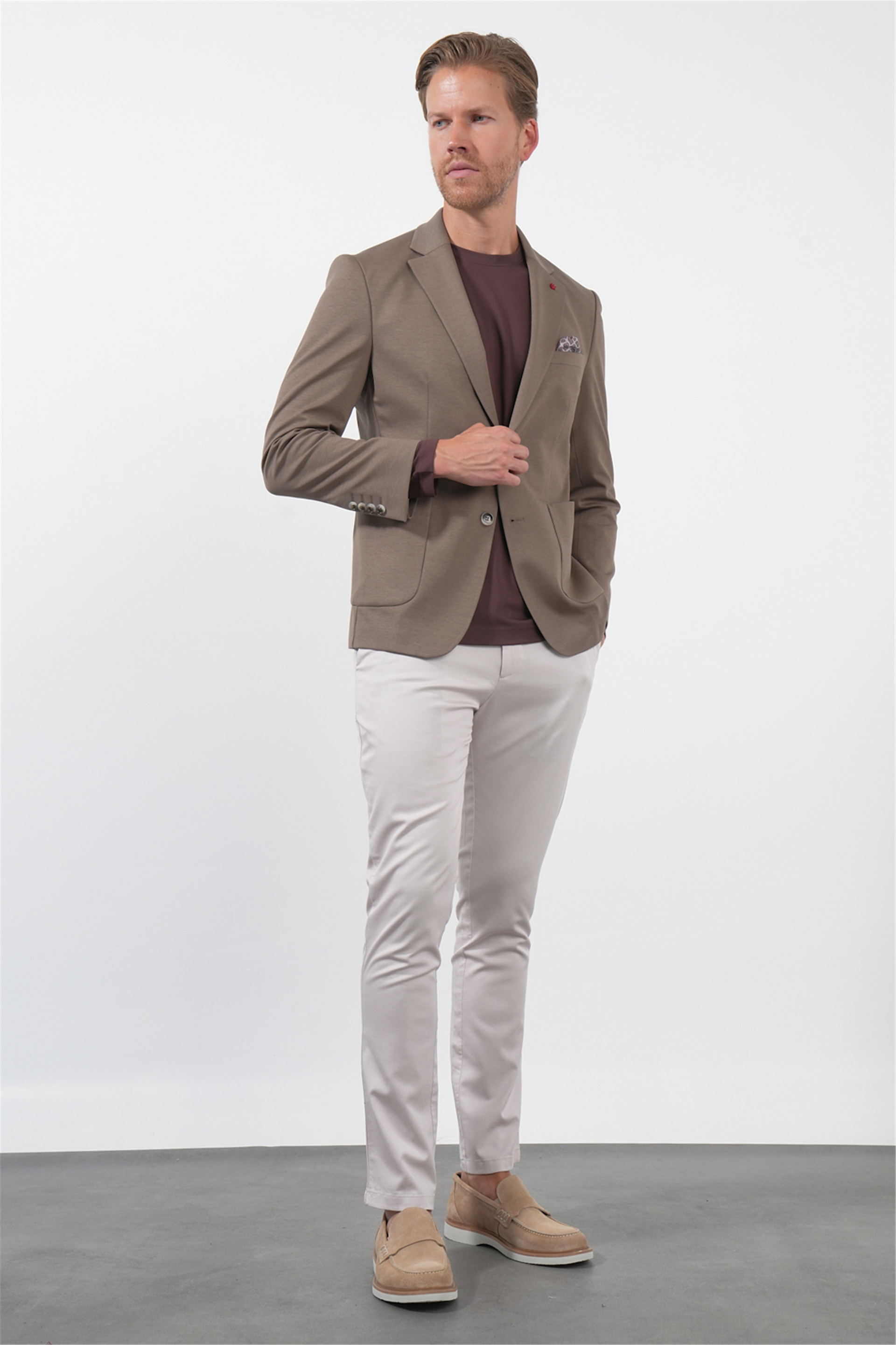 Vizon 6 Drop Slim Fit Pamuklu Ceket 1002260126