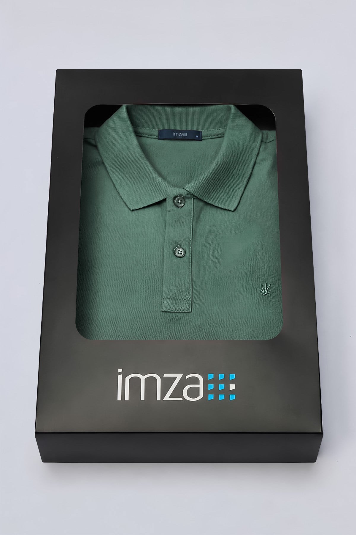 Yeşil Polo Yaka Pike Kısa Kol Slim Fit Pamuklu Tişört 1011260169