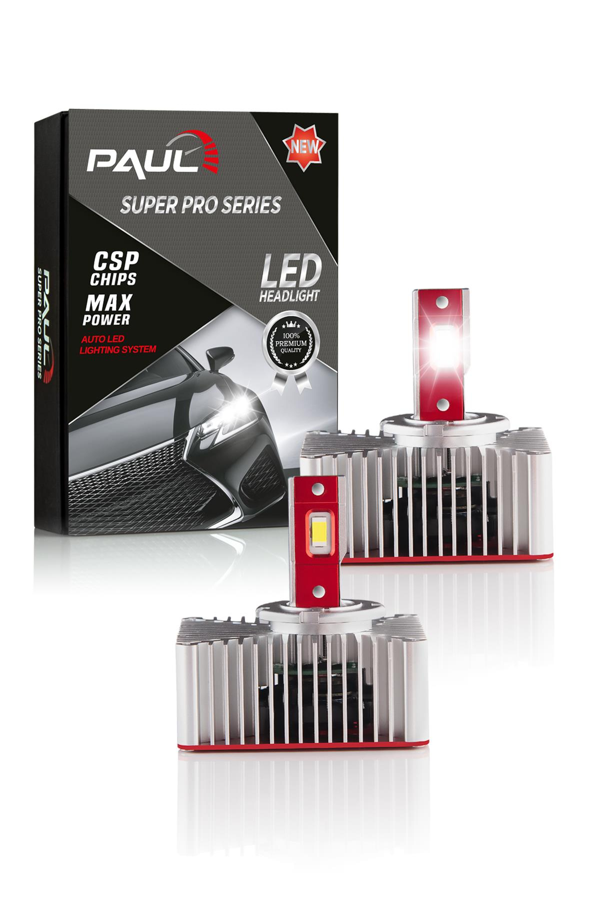 PAUL Süper Pro D5S 24.000 Lümen GÜÇ Şimşek Etkili Odaklı Ufuk Çizgili Csp LED