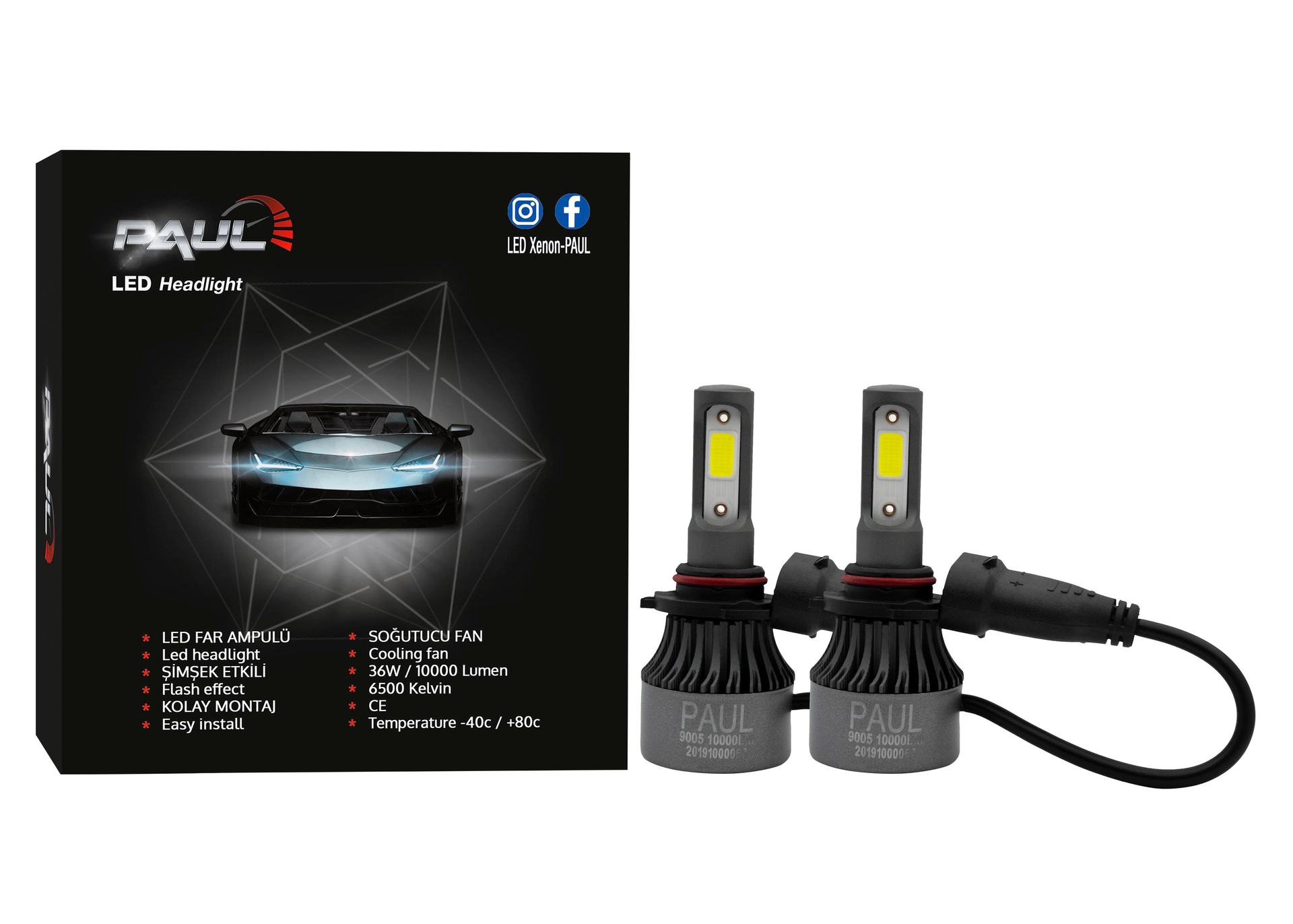 PAUL Eco h11 10.000 Lümen GÜÇ Şimşek Etkili