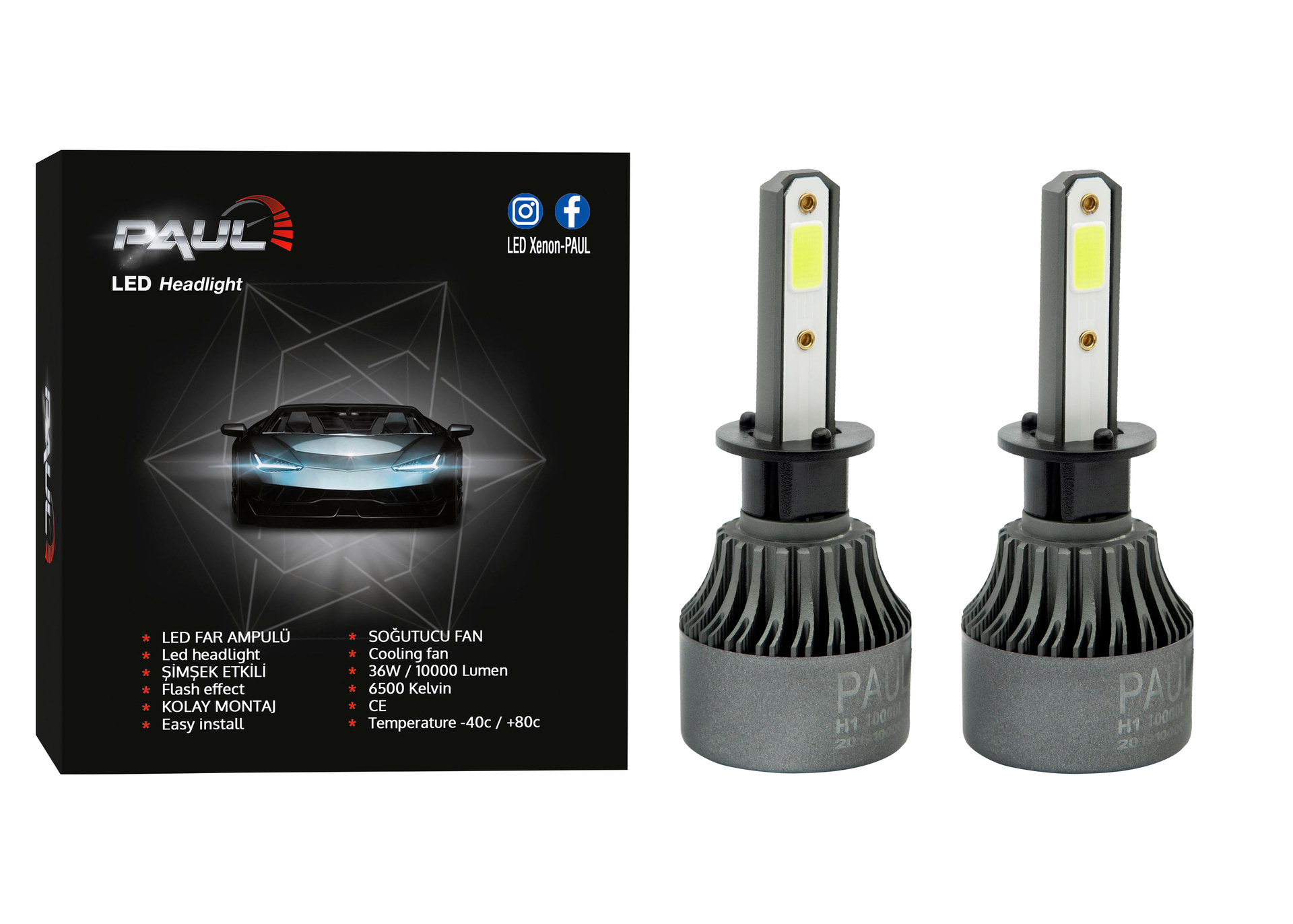 PAUL Eco h27 10.000 Lümen GÜÇ Şimşek Etkili