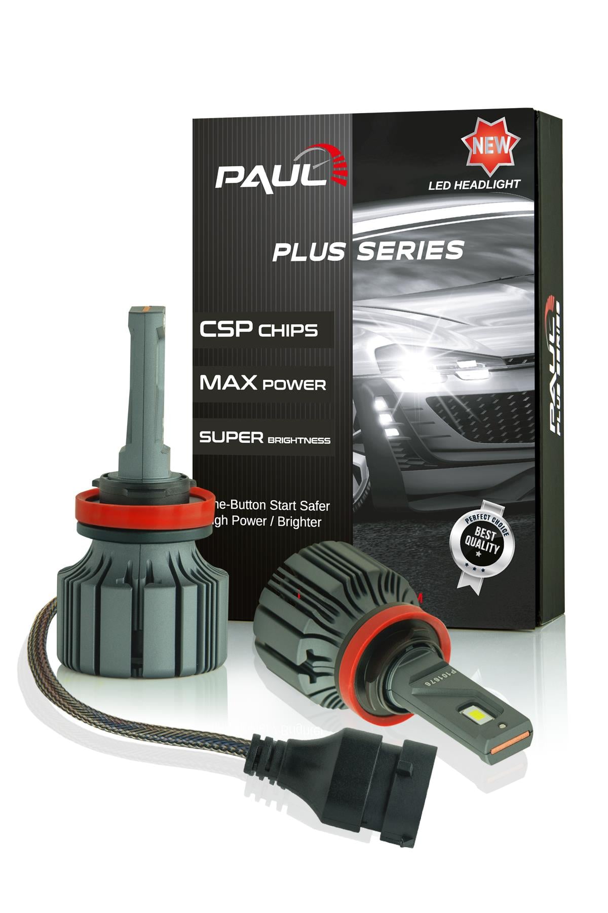 PAUL Plus H11 18.000 Lümen GÜÇ Şimşek Etkili Odaklı Ufuk Çizgili Csp LED