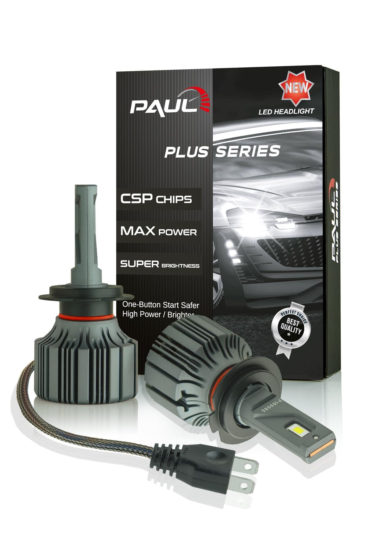PAUL Plus H7 18.000 Lümen GÜÇ Şimşek Etkili Odaklı Ufuk Çizgili Csp LED