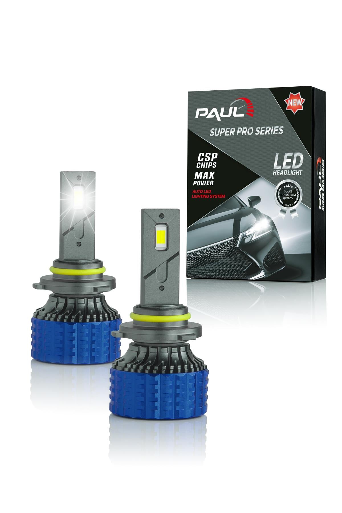 PAUL Süper Pro 9005 24.000 Lümen GÜÇ Şimşek Etkili Odaklı Ufuk Çizgili Csp LED