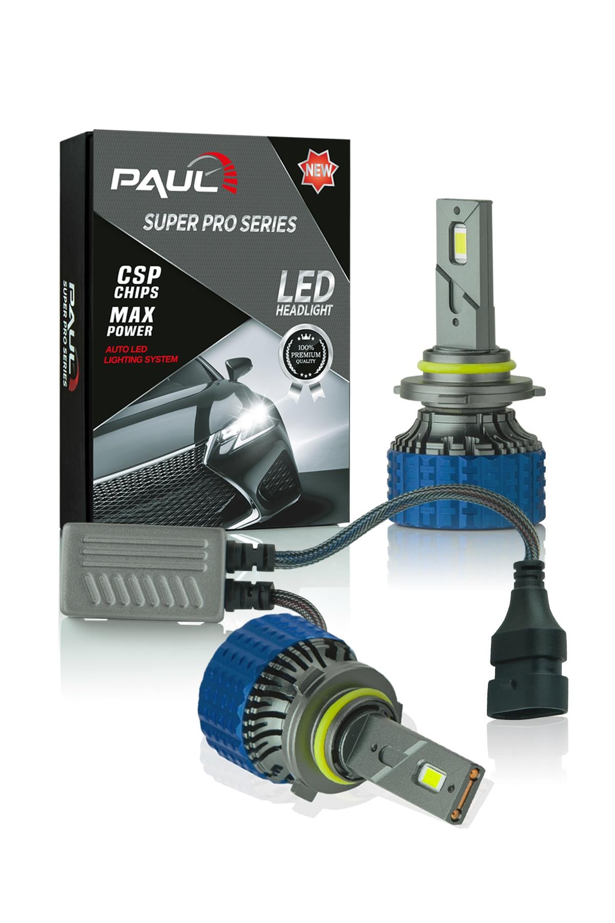 PAUL Süper Pro 9005 24.000 Lümen GÜÇ Şimşek Etkili Odaklı Ufuk Çizgili Csp LED