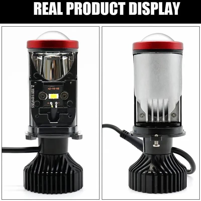 PAUL Süper Pro Mercek LENS H4 24.000 Lümen GÜÇ Şimşek Etkili Odaklı Ufuk Çizgili Csp LED