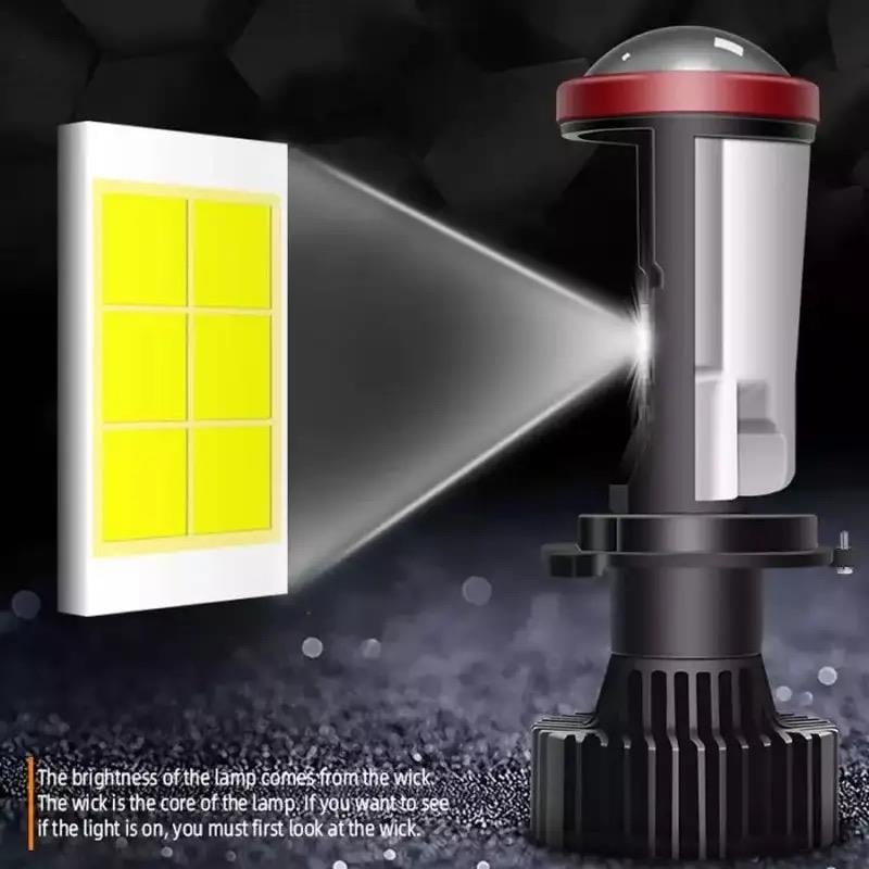 PAUL Süper Pro Mercek LENS H4 24.000 Lümen GÜÇ Şimşek Etkili Odaklı Ufuk Çizgili Csp LED