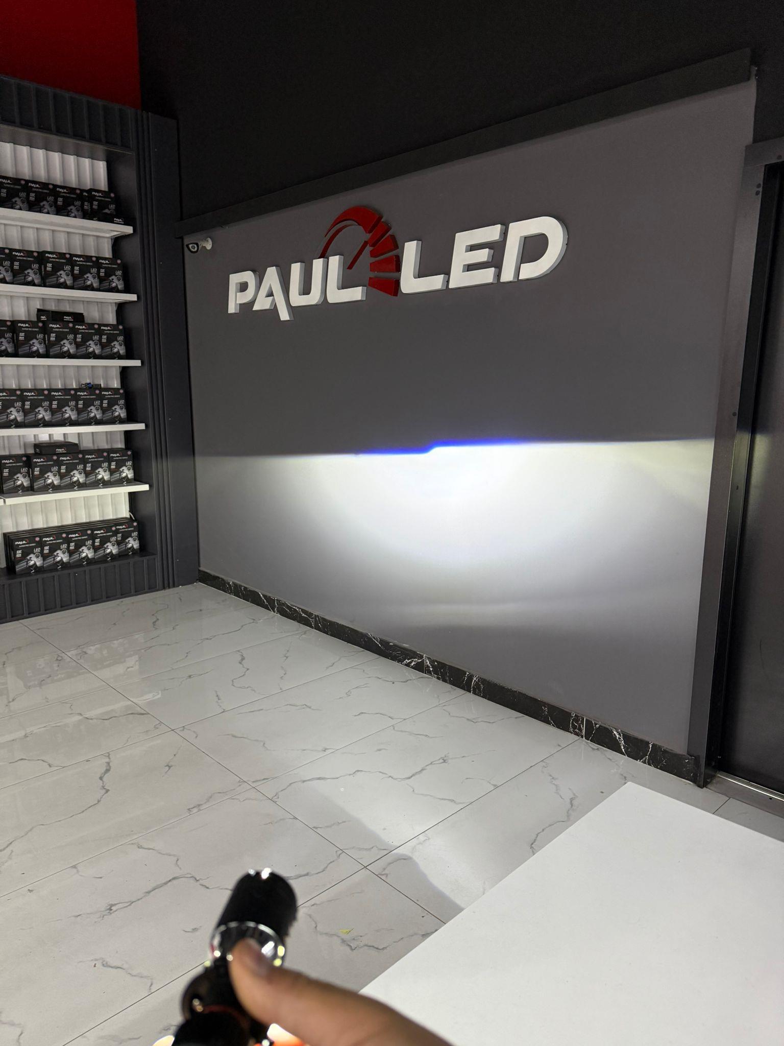 PAUL Süper Pro Mercek LENS H4 24.000 Lümen GÜÇ Şimşek Etkili Odaklı Ufuk Çizgili Csp LED