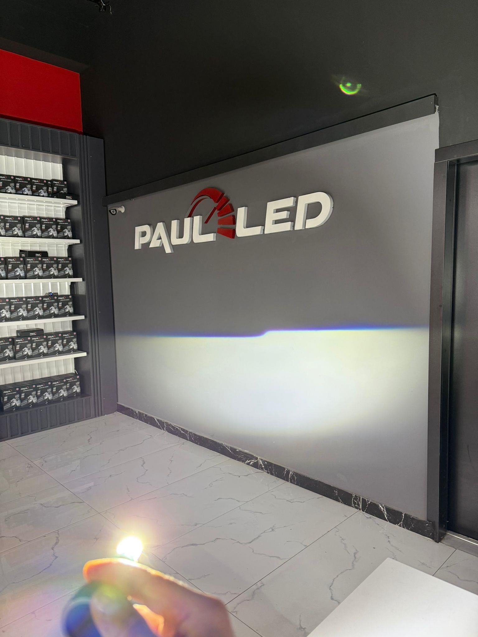PAUL Süper Pro Mercek LENS H7 24.000 Lümen GÜÇ Şimşek Etkili Odaklı Ufuk Çizgili Csp LED