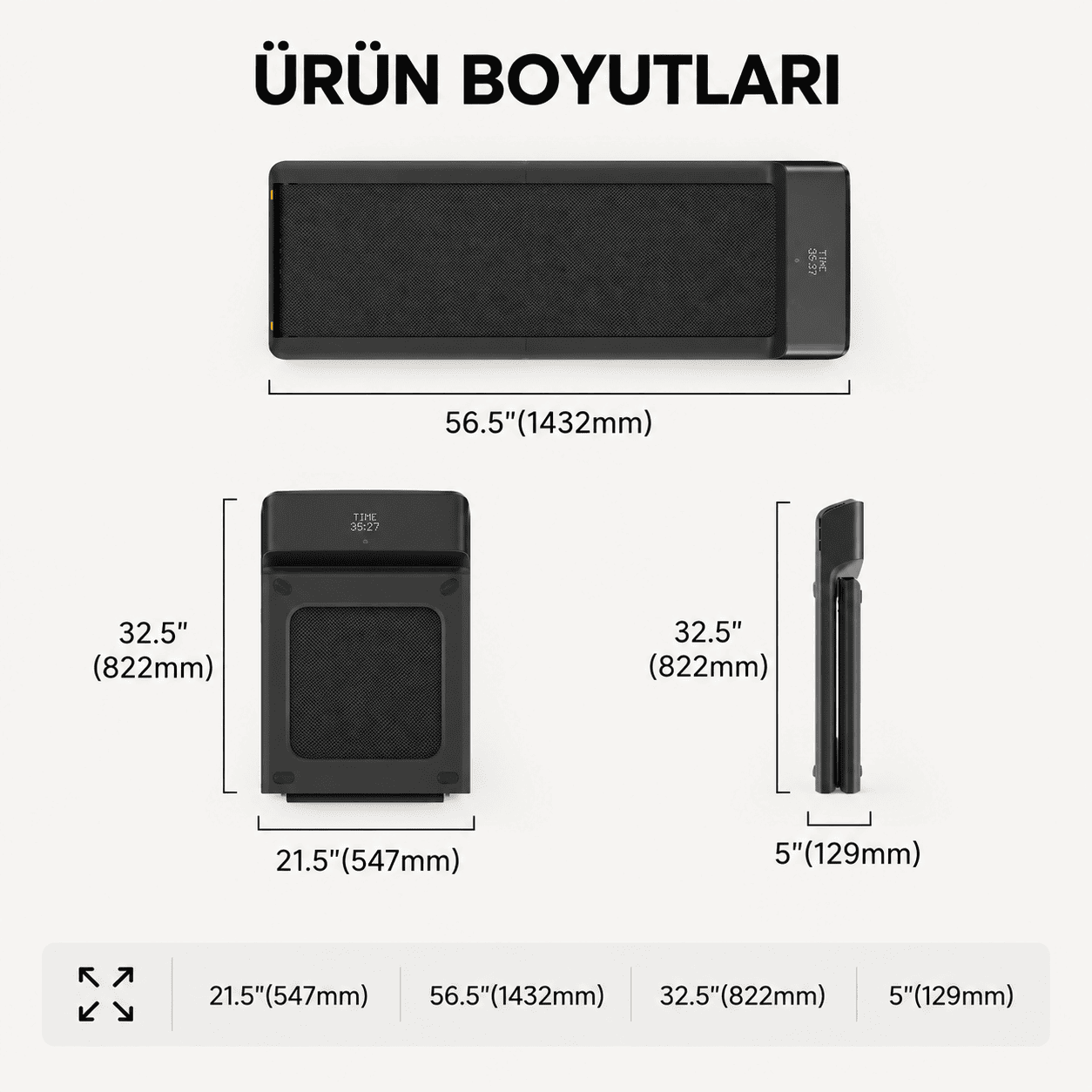 Kingsmith WalkingPad A1 PRO Katlanabilir Yürüme Bandı – Global Versiyon