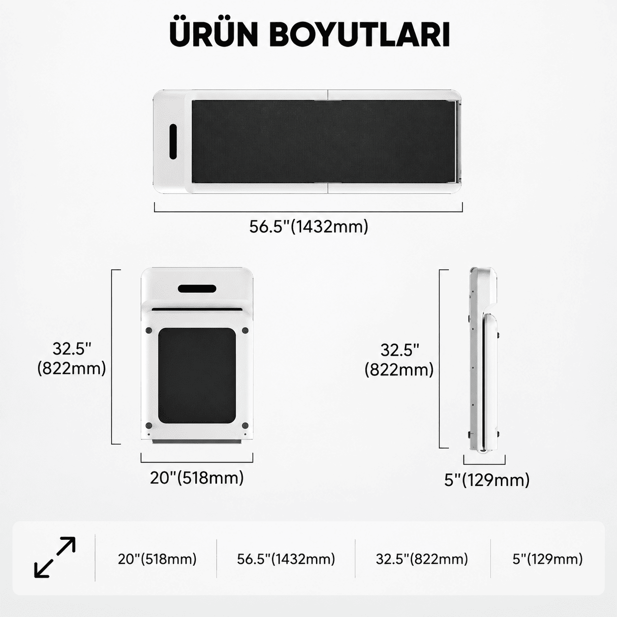 Kingsmith Walkingpad C2 Pro Katlanabilir Yürüme Bandı - Beyaz