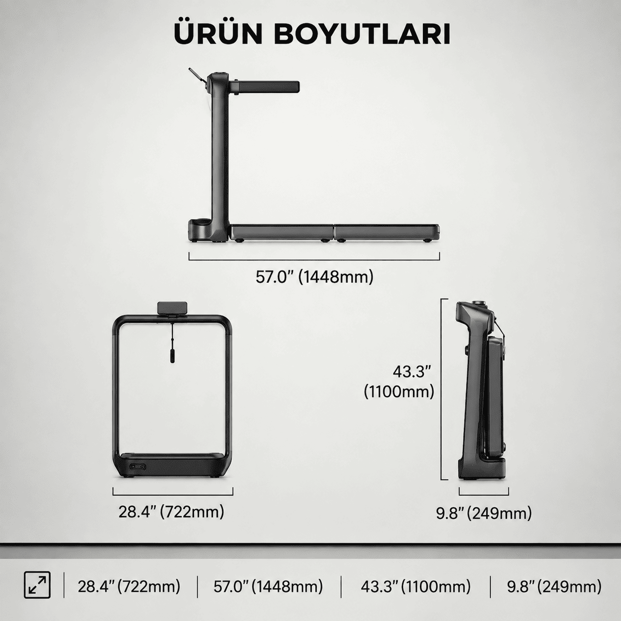 Kingsmith Walkingpad X21 Katlanabilir Yürüme ve Koşu Bandı