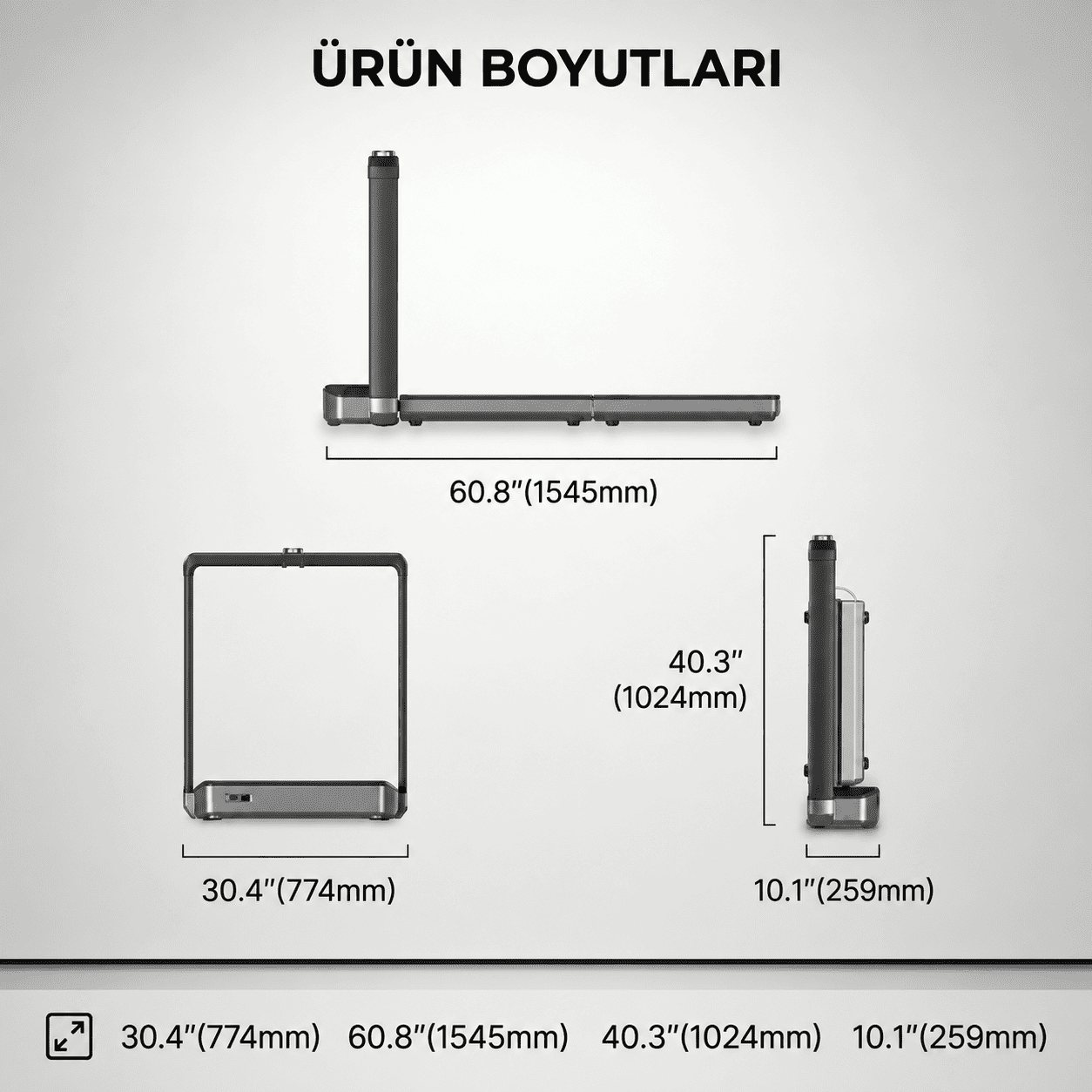 Kingsmith WalkingPad X23 Katlanabilir Koşu Bandı - X21'in Geliştirilmiş Versiyonu (Global: MX16,  US: X25)