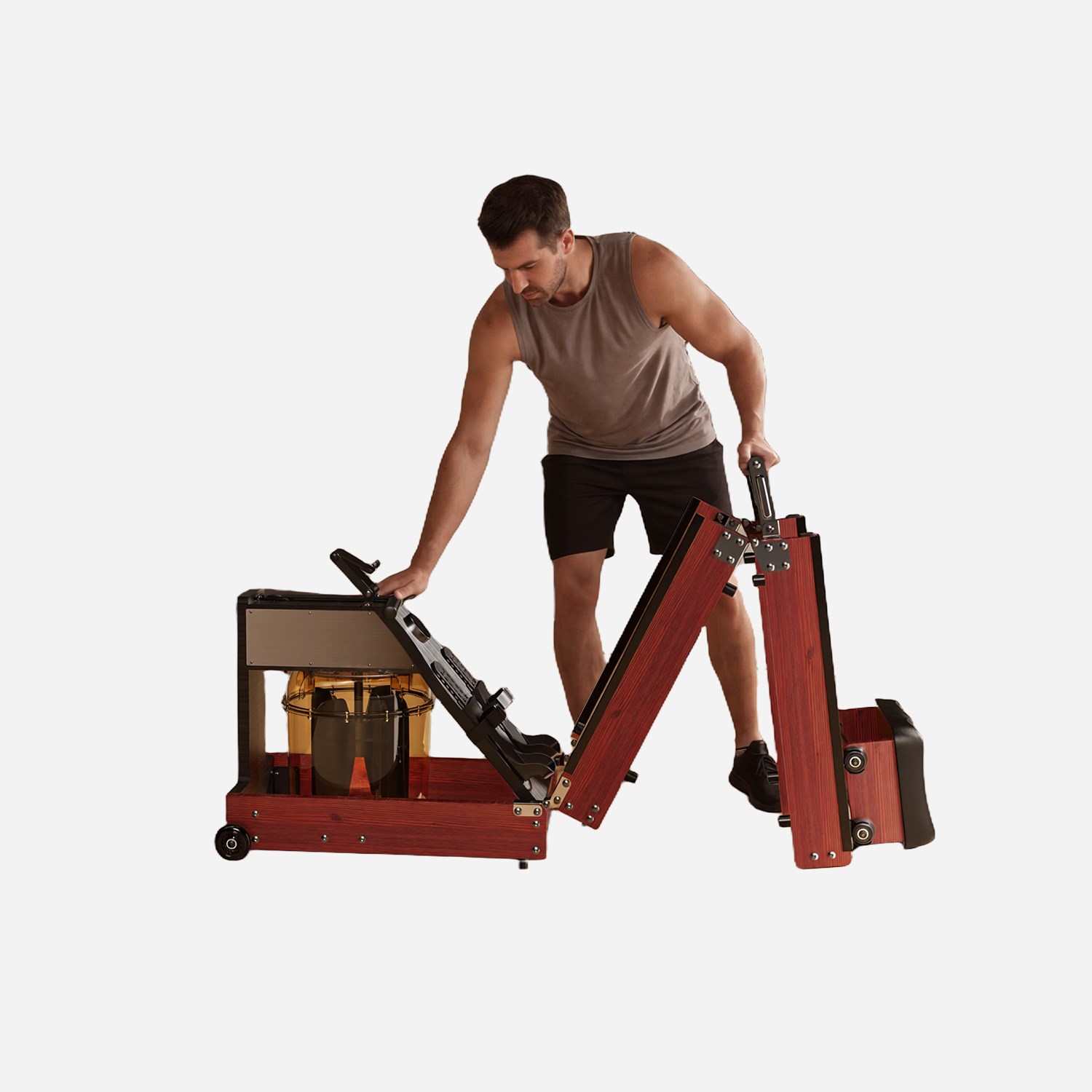 Kingsmith WM10 3 Kez Katlanabilir Su Dirençli Kondisyon Küreği​ /Meşe rengi