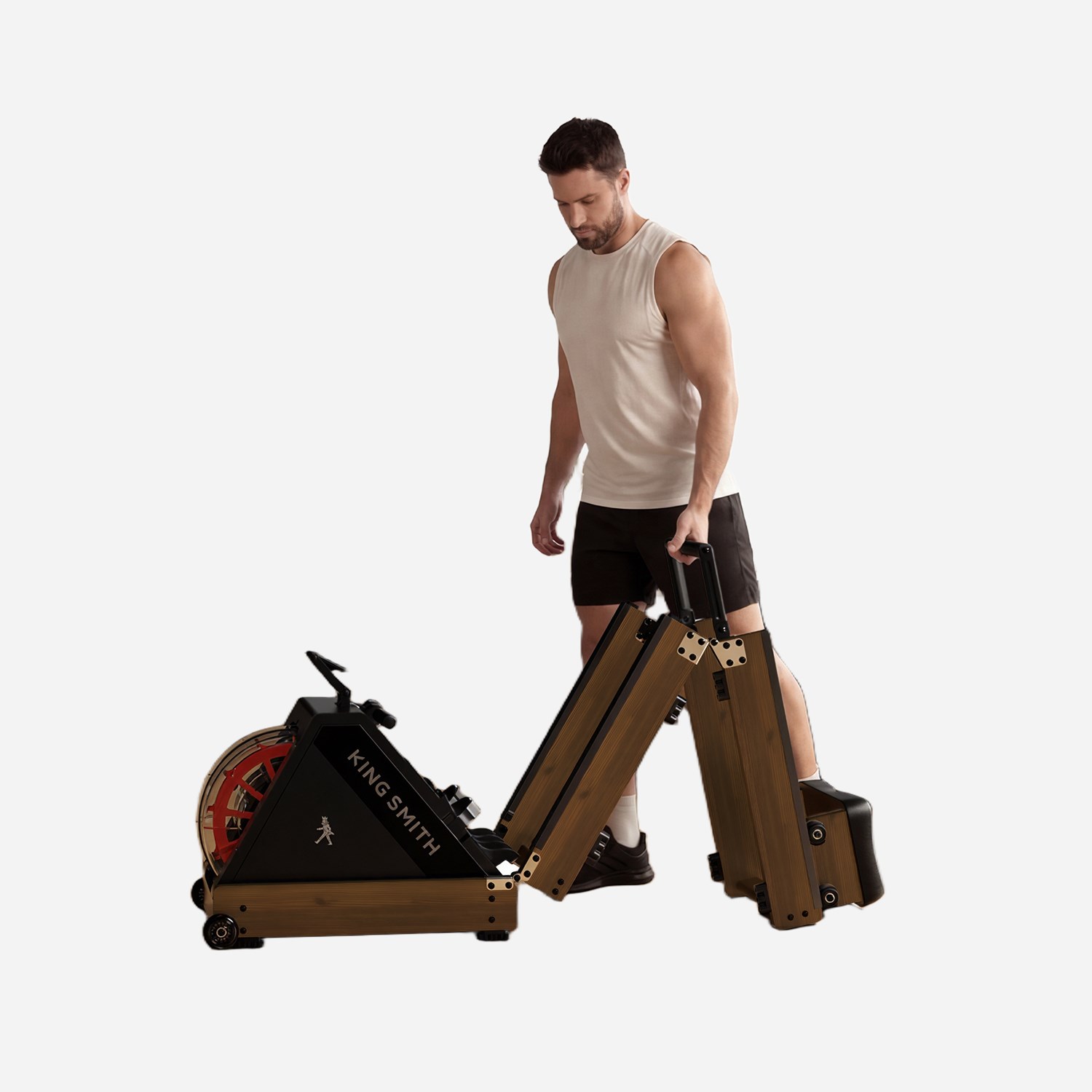 Kingsmith WR20 3 Kez Katlanabilir Su Dirençli Kondisyon Küreği​ /Ceviz rengi