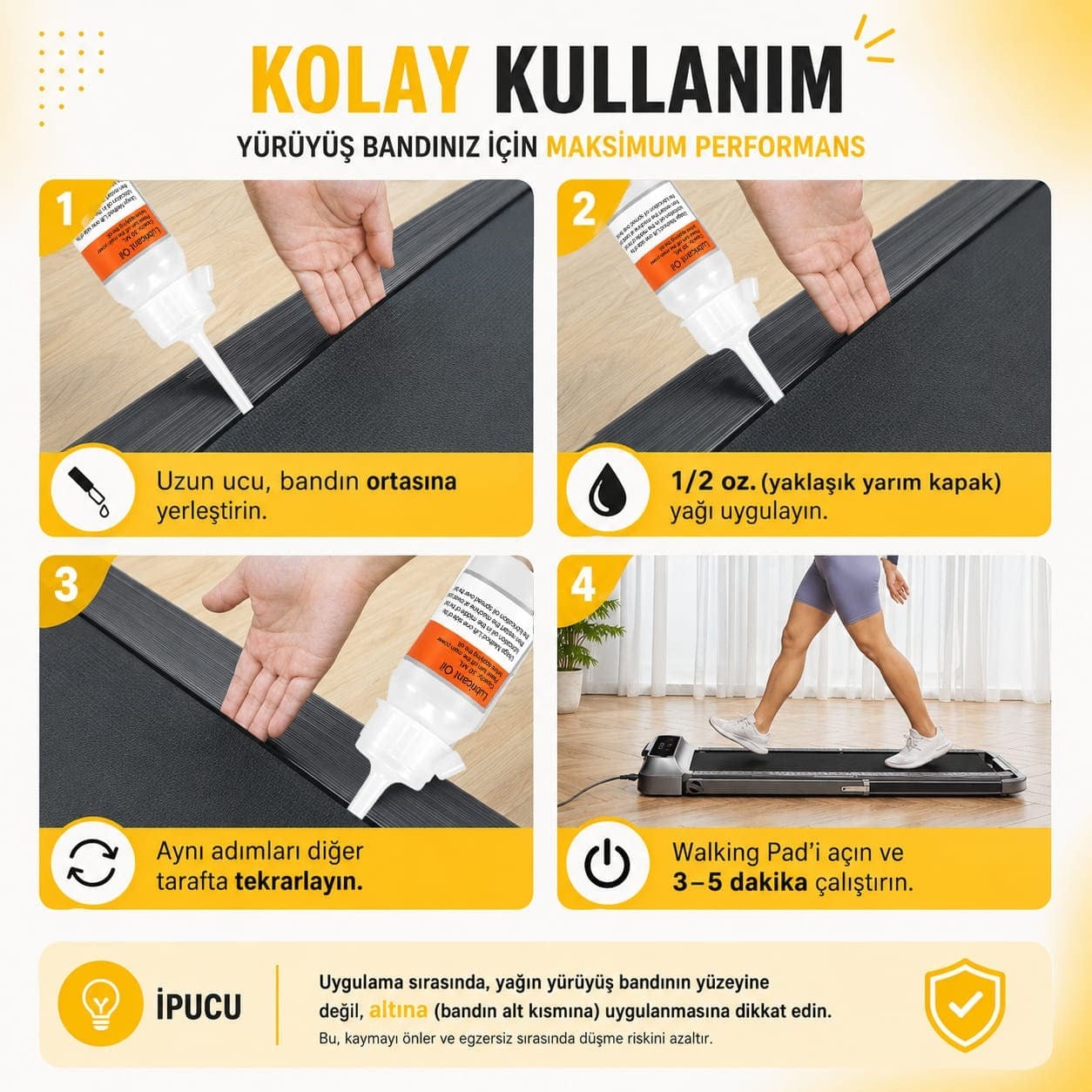 Walkingpad Orjinal Silikon Yağı 30 ML (2 Adet)