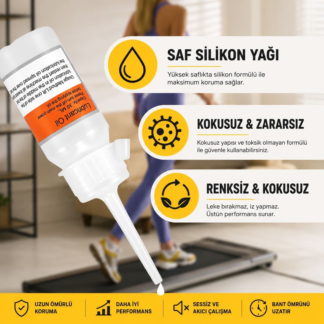 Walkingpad Orjinal Silikon Yağı 30 ML (2 Adet)