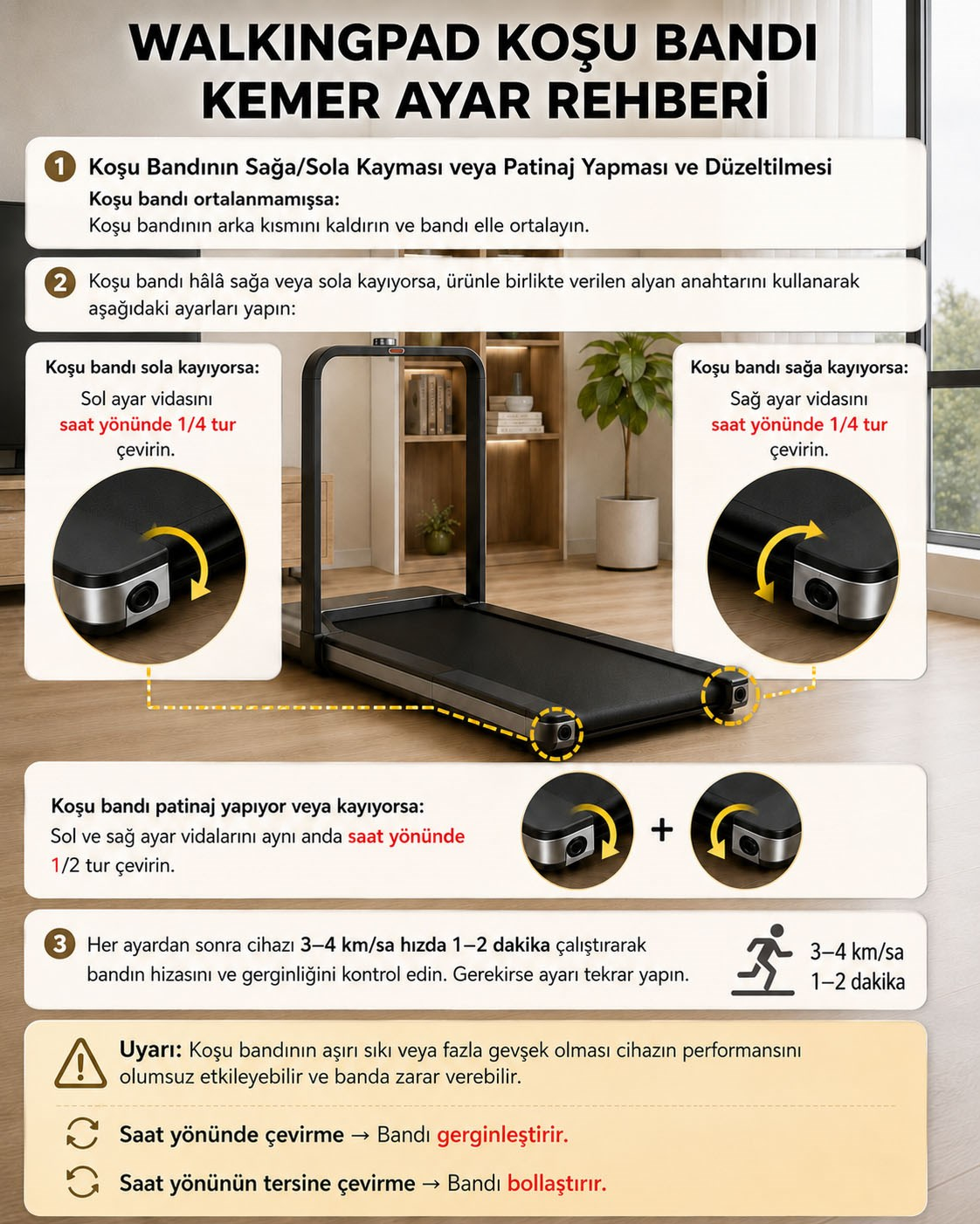 Walkingpad Tüm Modeller İle Uyumlu Alyan Anahtarı