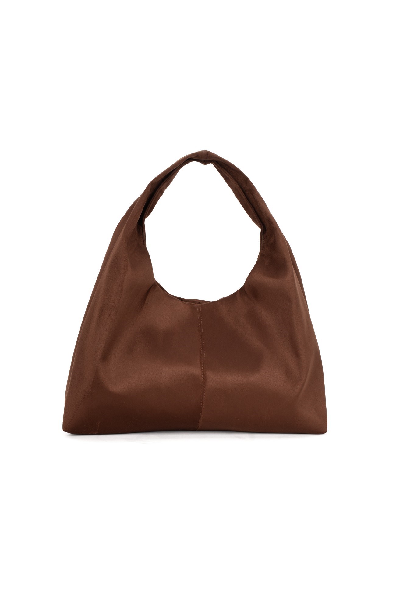 Acı Kahve Süet Kadın Shopper Omuz Çantası – Yumuşak Form Vintage Model
