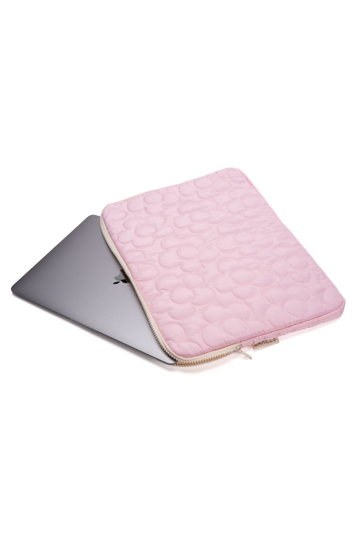 Daisy Puffy Pembe Papatya Desen XL Macbook ve Tablet Uyumlu Portföy Çanta