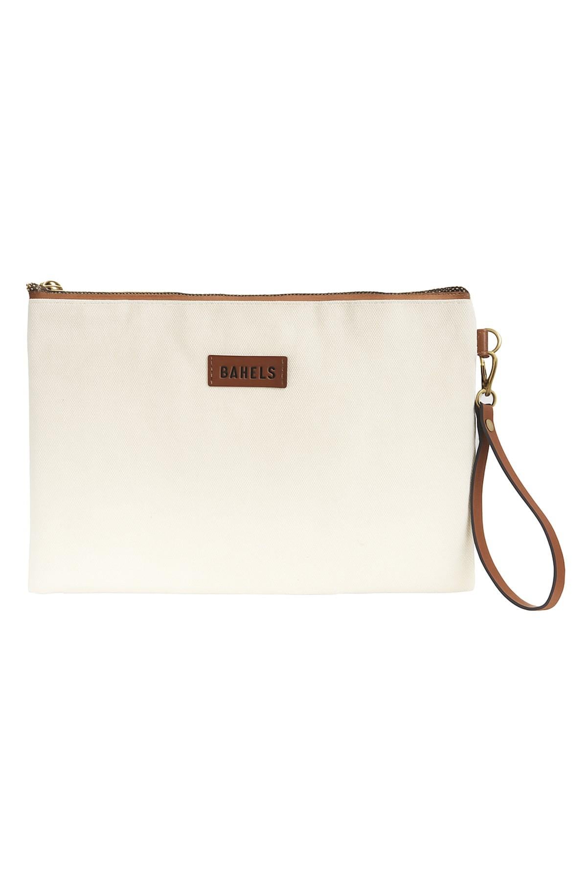 Kadın Kanvas Clutch Portföy Çanta