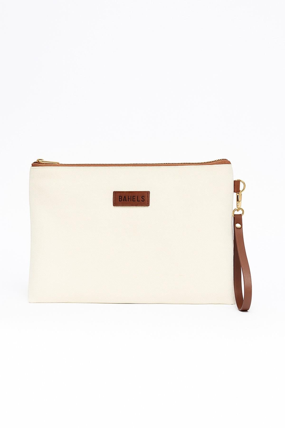 Kadın Kanvas Clutch Portföy Çanta