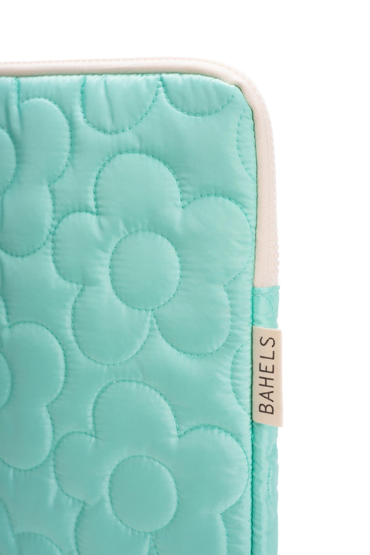 Daisy Puffy Mint Papatya Desen XL Macbook ve Tablet Uyumlu Portföy Çanta
