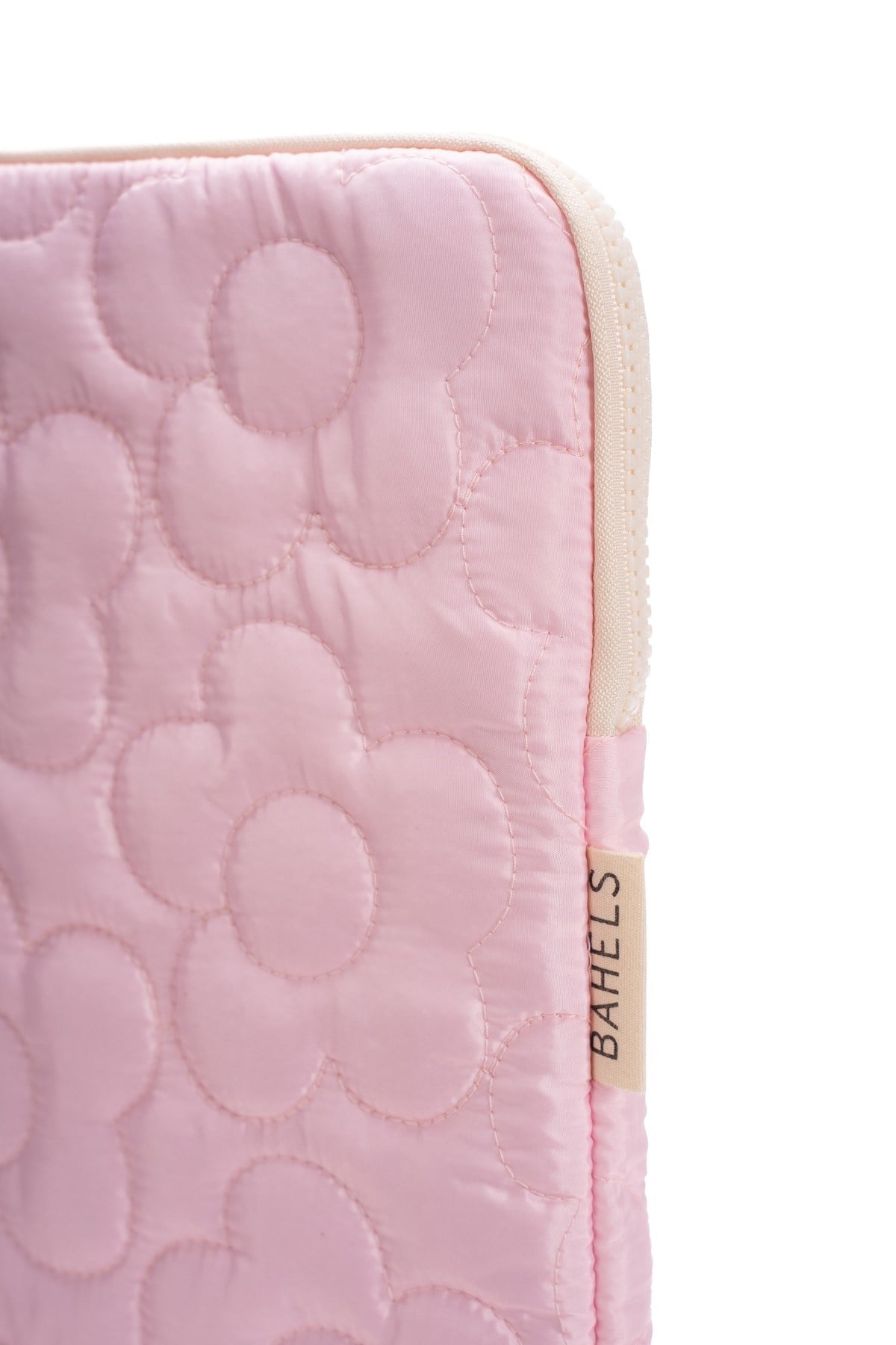 Daisy Puffy Pembe Papatya Desen XL Macbook ve Tablet Uyumlu Portföy Çanta