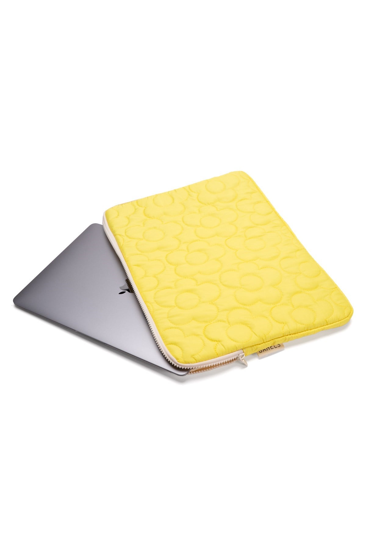 Daisy Puffy Sarı Papatya Desen XL Macbook ve Tablet Uyumlu Portföy Çanta