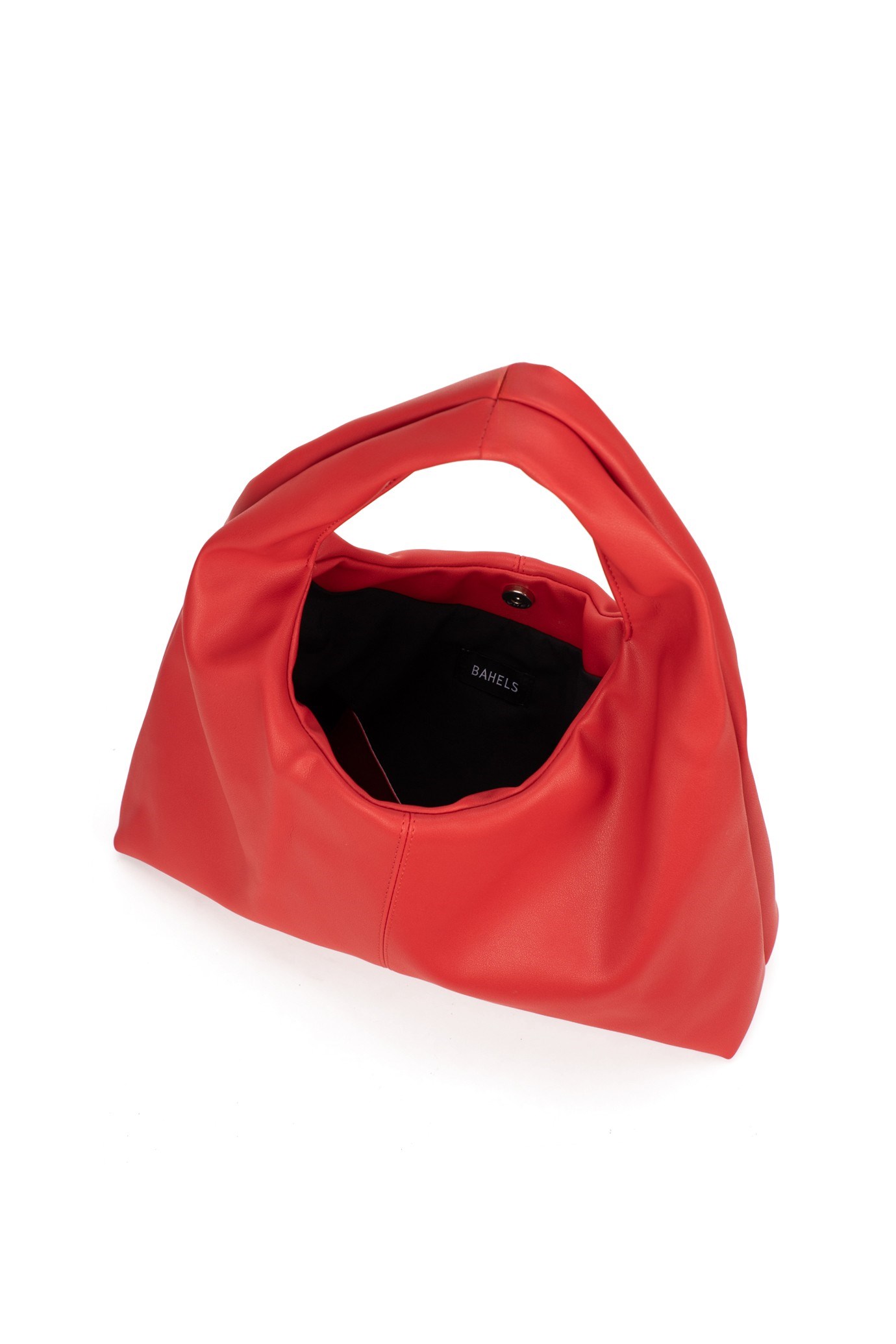 Kırmızı Deri Kadın Shopper Omuz Çantası – Yumuşak Form Vintage Model