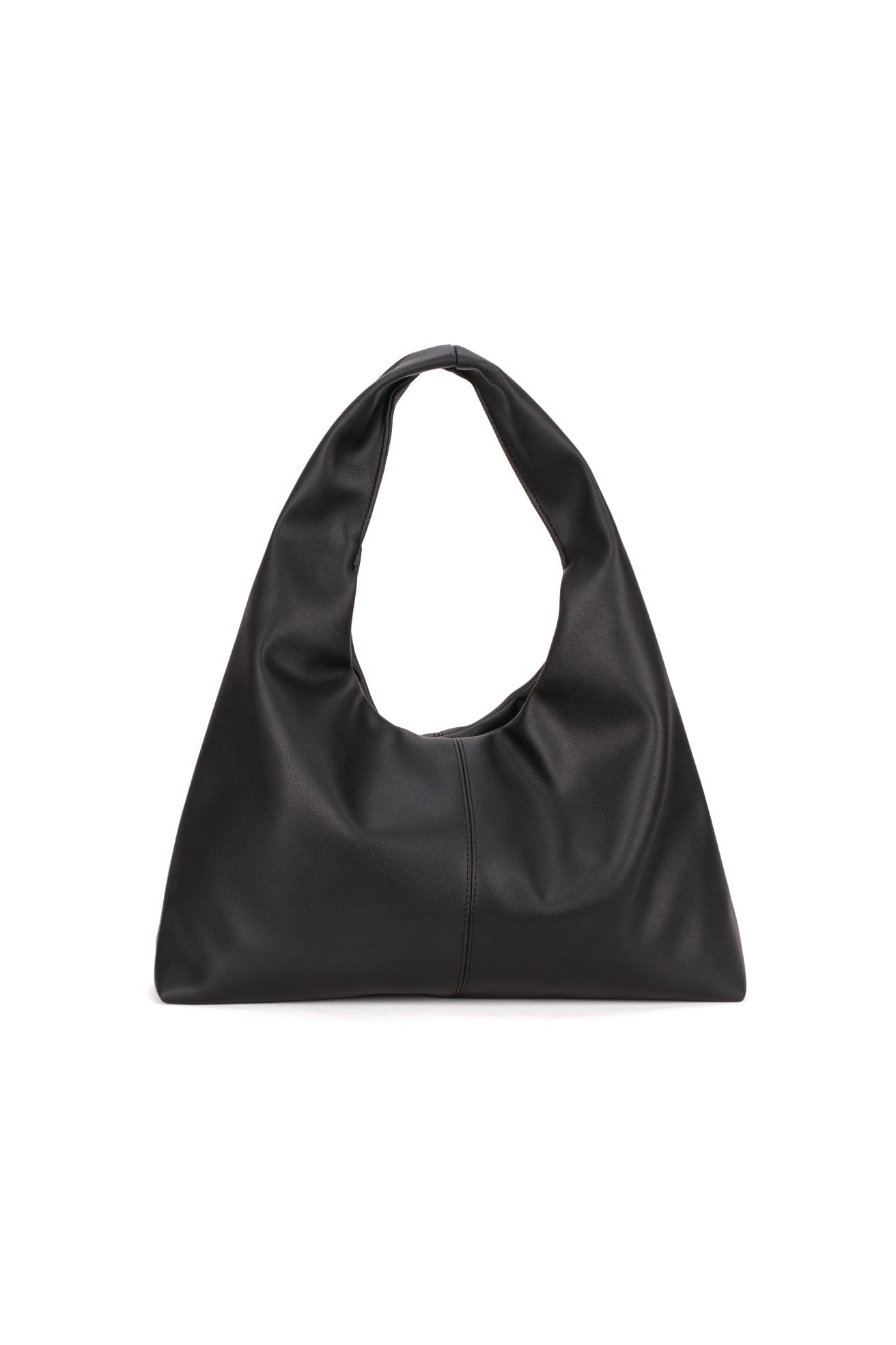 Siyah Deri Kadın Shopper Omuz Çantası – Yumuşak Form Vintage Model
