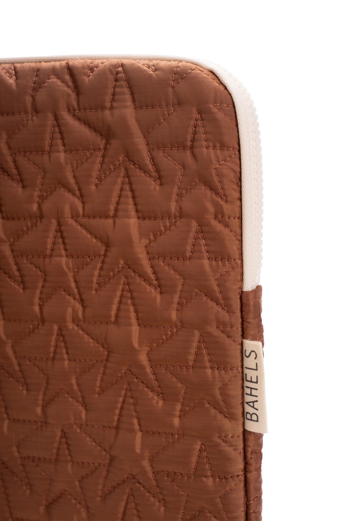 Star Puffy Bronz Yıldız Desen XL Macbook ve Tablet Uyumlu Portföy Çanta