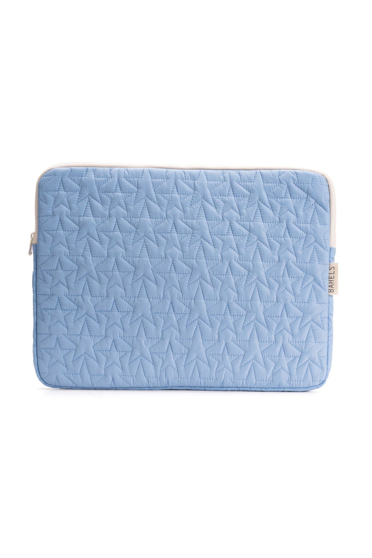 Star Puffy Mavi Yıldız Desen XL Macbook ve Tablet Uyumlu Portföy Çanta