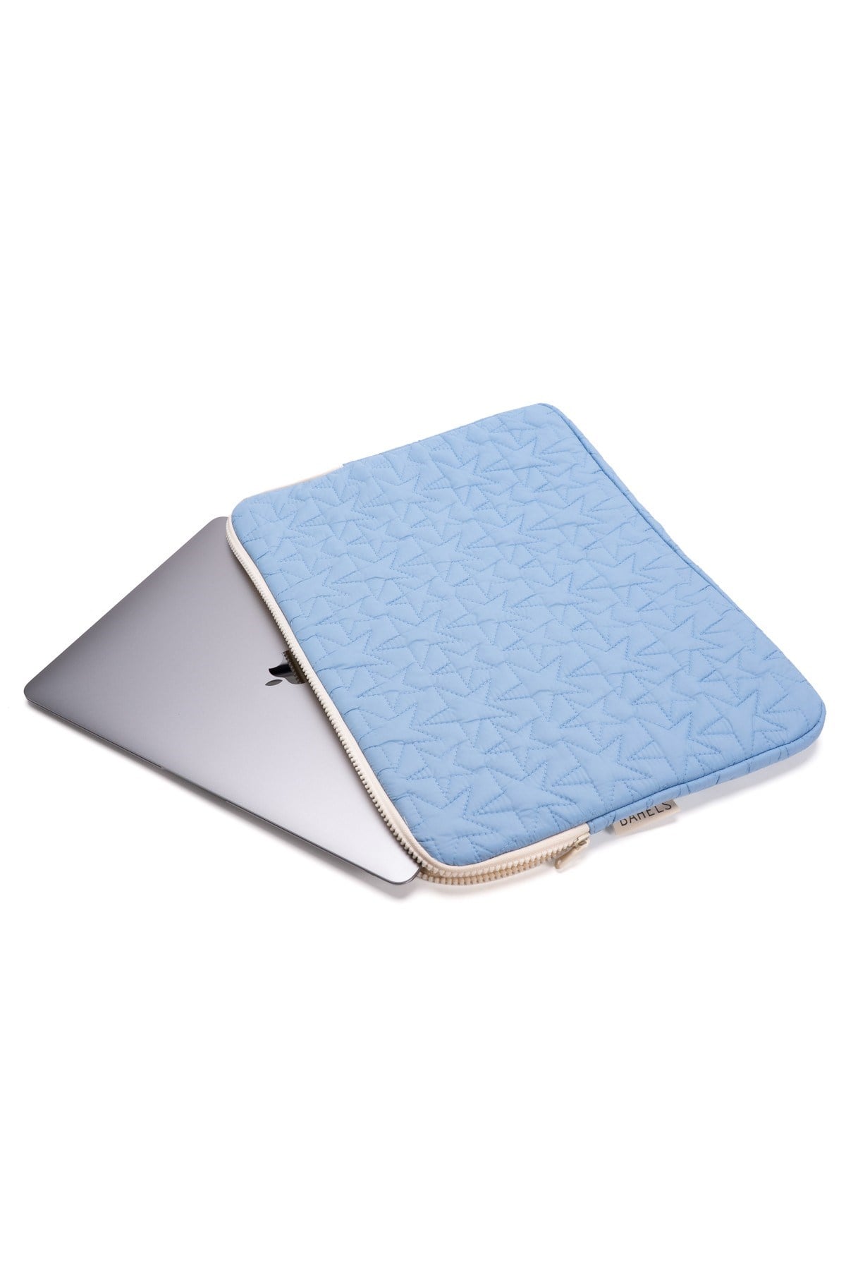 Star Puffy Mavi Yıldız Desen XL Macbook ve Tablet Uyumlu Portföy Çanta