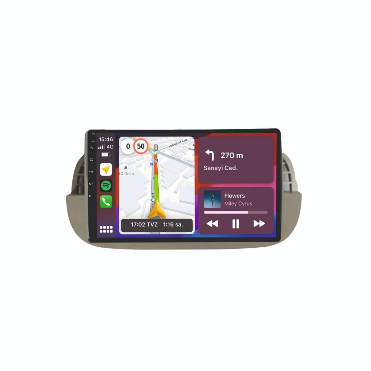 Fiat 500C Android Multimedya Sistemi 2007-2015