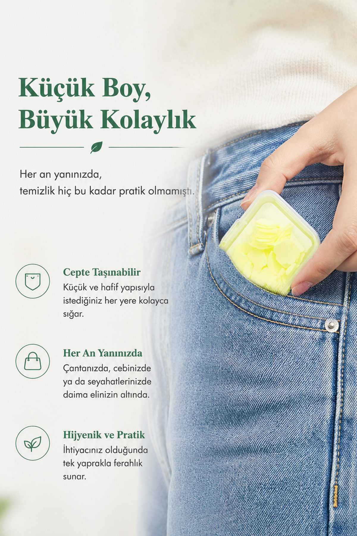 100lü Yaprak Sabun Mini Kağıt El Sabunu Parfümlü Taşınabilir Kamp Okul Hijyen Sabunu