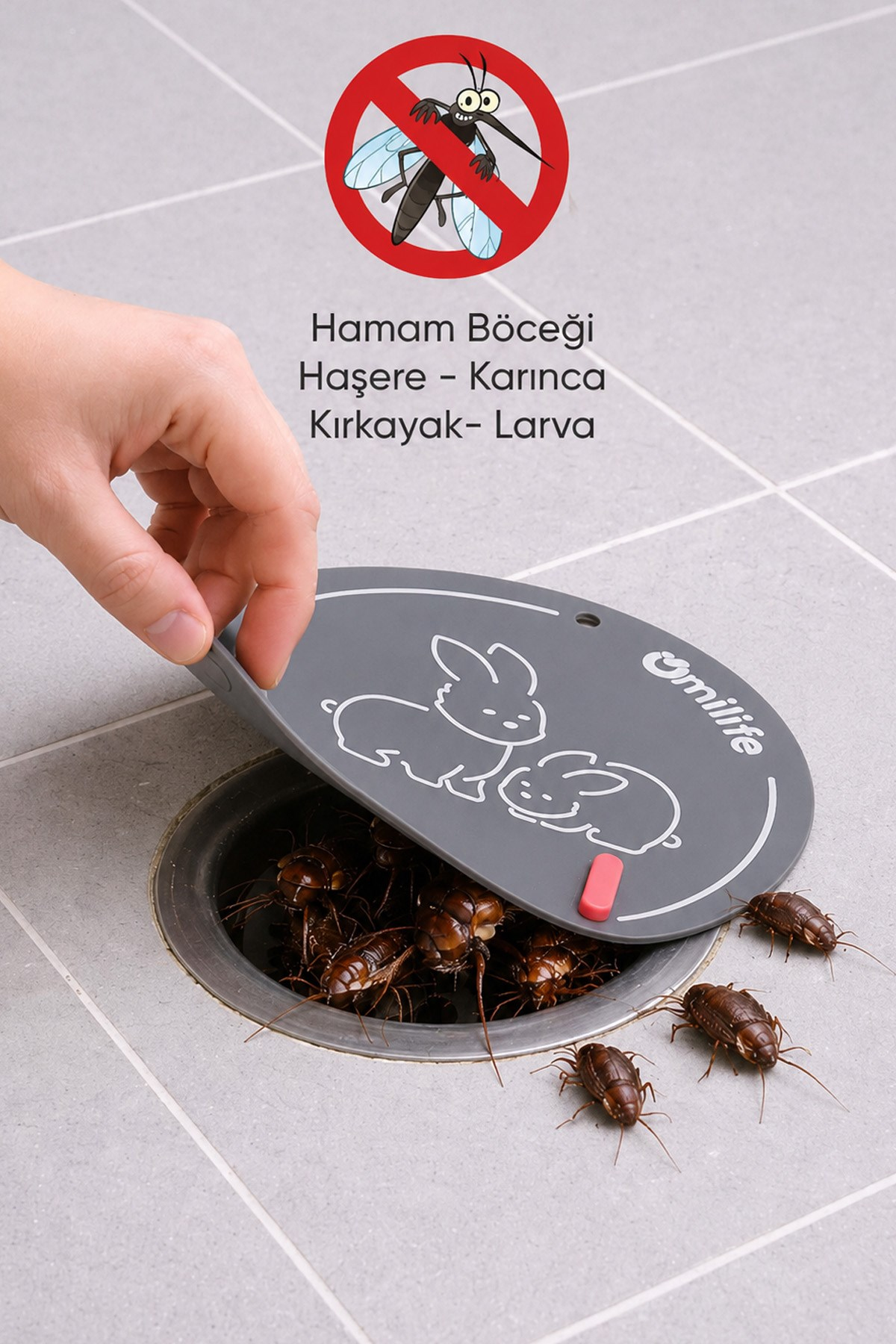 2 Adet Gri renk Silikon Gider Kapağı  Koku Önleyici Lavabo Banyo Mutfak Gider Tıkacı