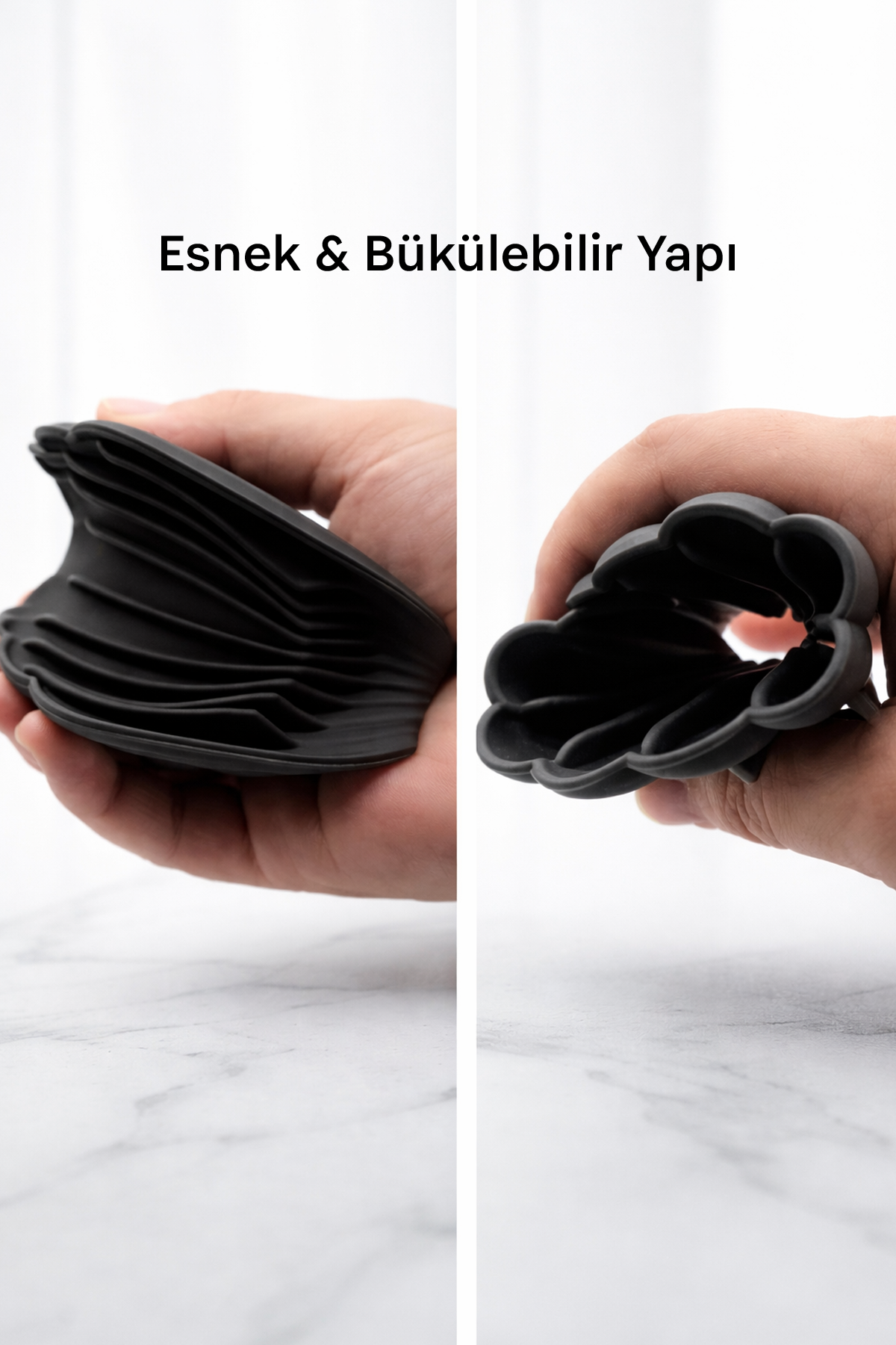 2'li Siyah Silikon Gider Kapağı ve İstiridye Sabunluk Seti Su Giderli Banyo Mutfak Organizer