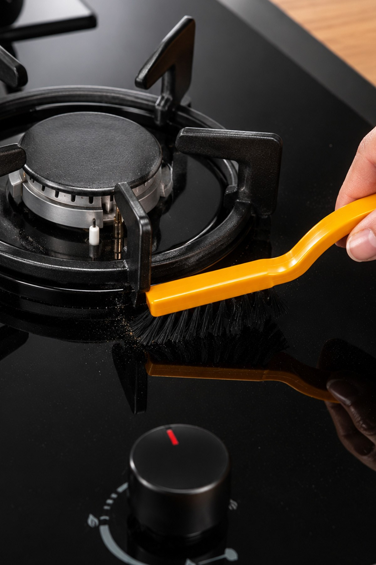 3'lü Detay Temizlik Fırçası Ocak Fırın Airfryer Mangal Tel Yağ Pas Sökücü Set