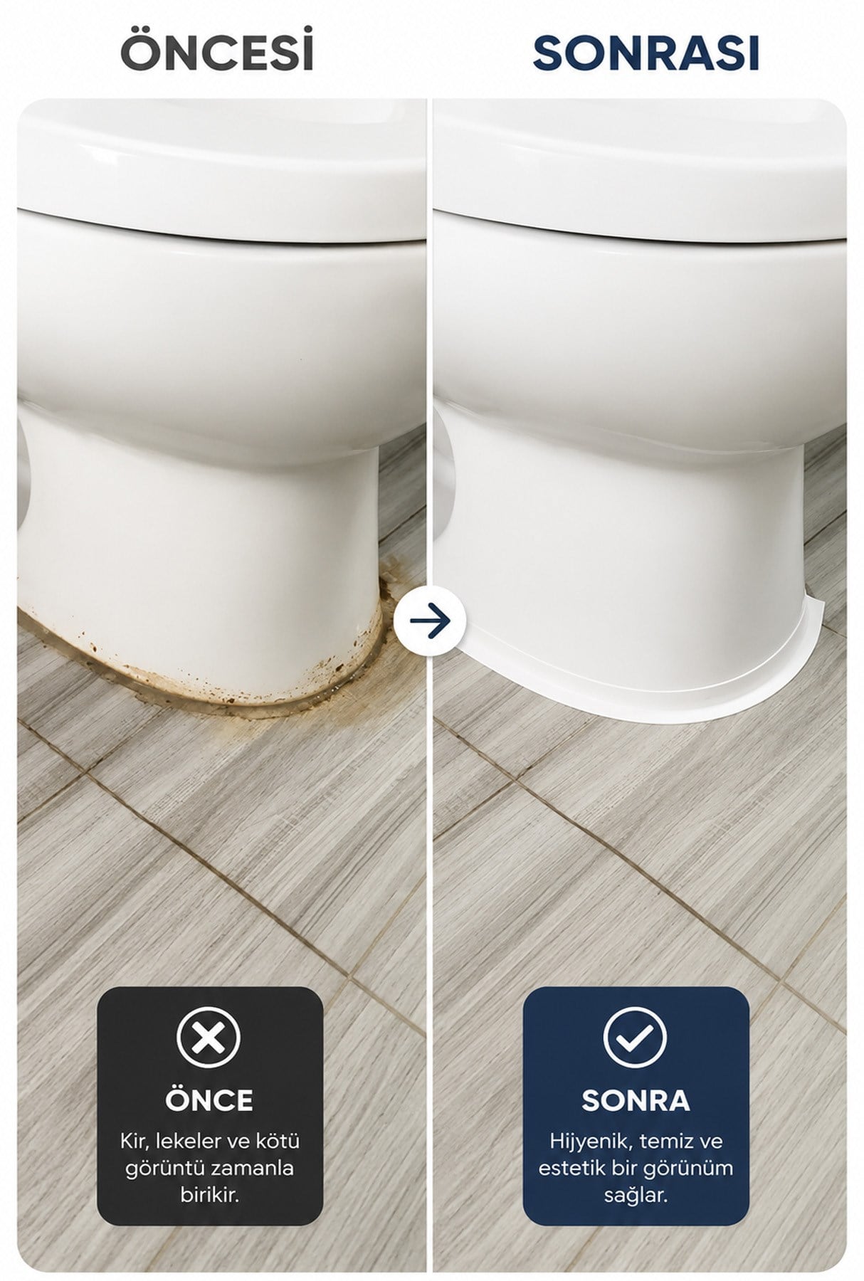 3'lü Su Sızdırmaz Bant Set Lavabo Küvet Kenar Bandı 3.2 m Su Geçirmez İzolasyon Bandı