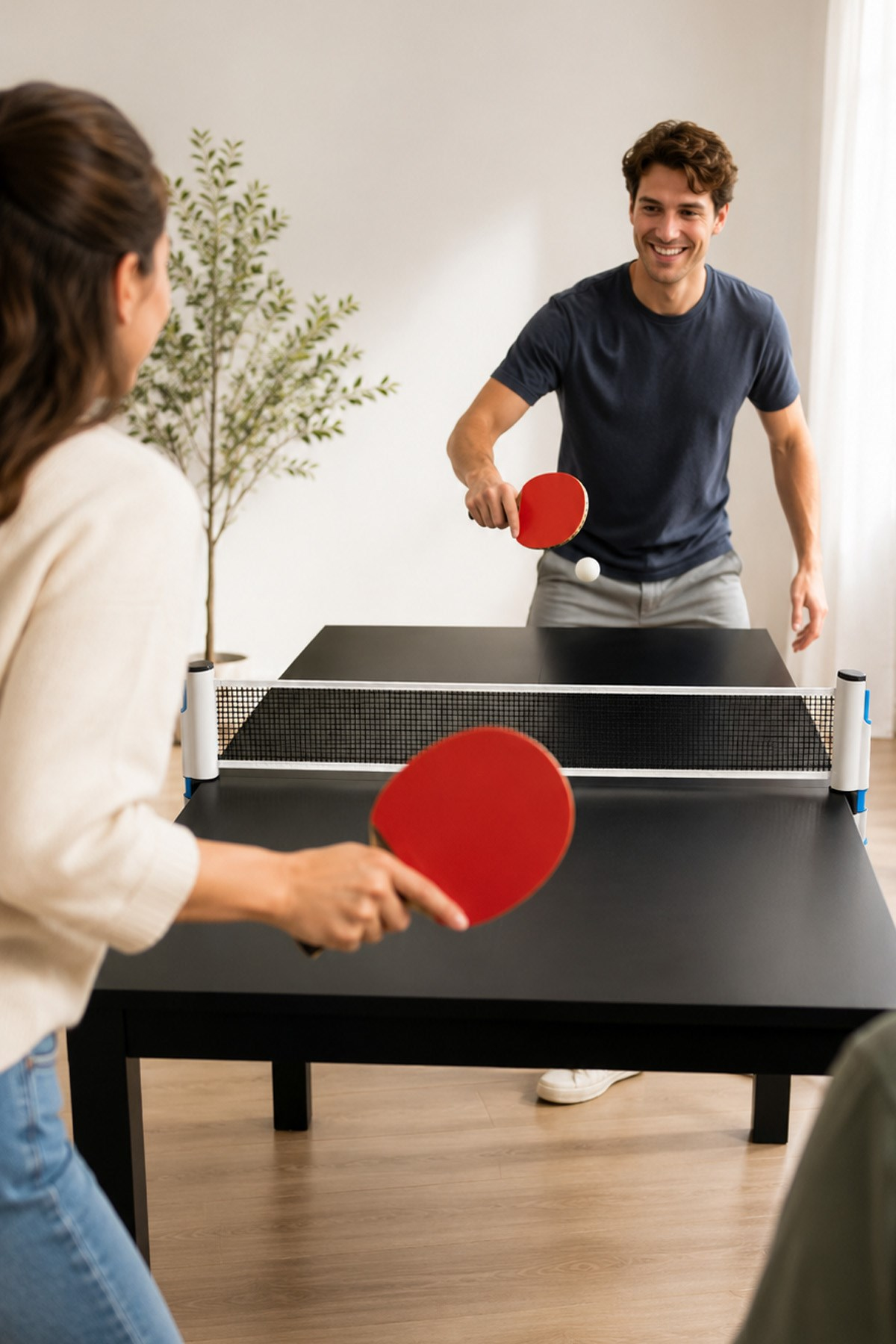 Ayarlanabilir Masa Tenisi Filesi Mekanizmalı Taşınabilir Ev Ofis Tenis Ağı 170 cm