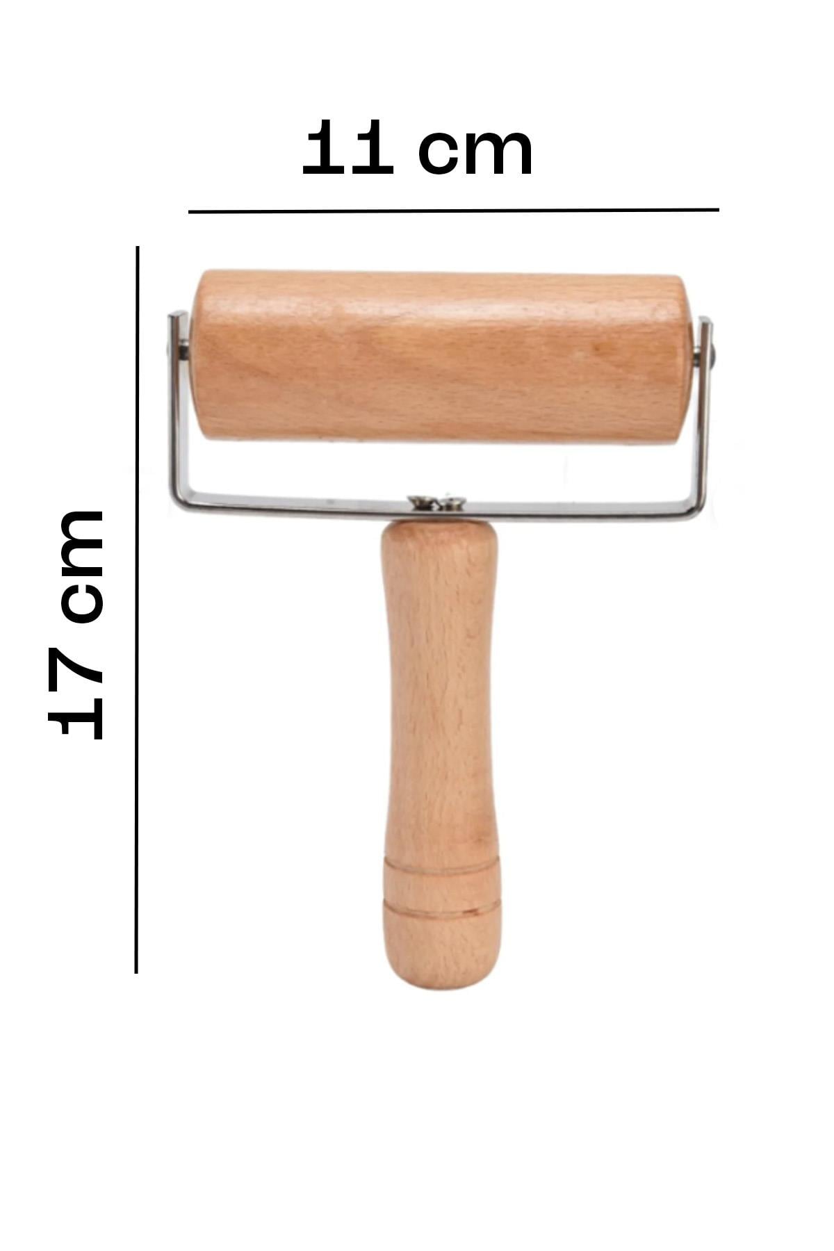 Bambu Merdane Hamur Açma Silindiri Doğal Ahşap Mini Merdane Pratik Hamur Açıcı Alet