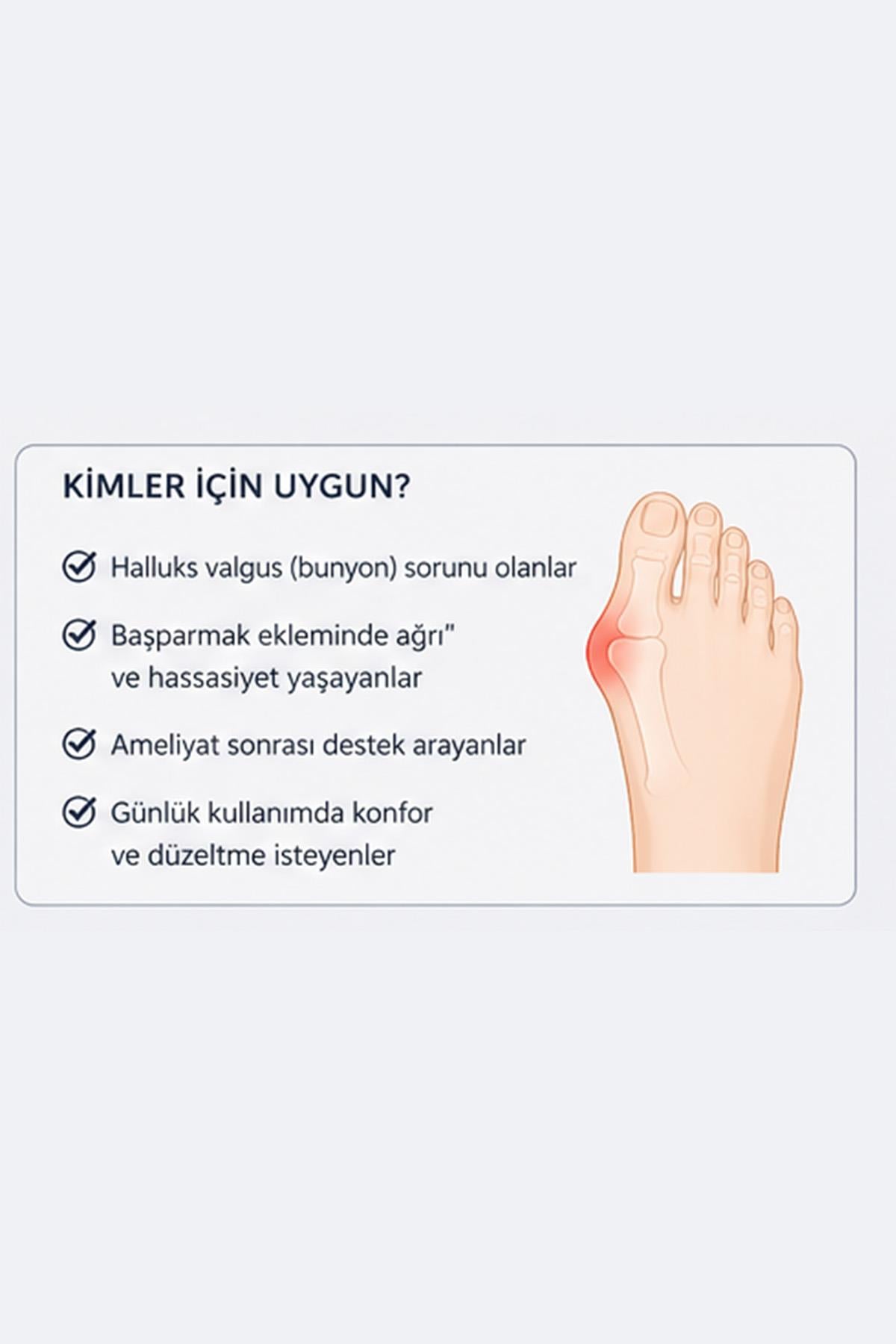 Başparmak Düzeltici Atel Ortopedik Halluks Valgus Aparatı Ayak Kemik Çıkıntı Düzeltici