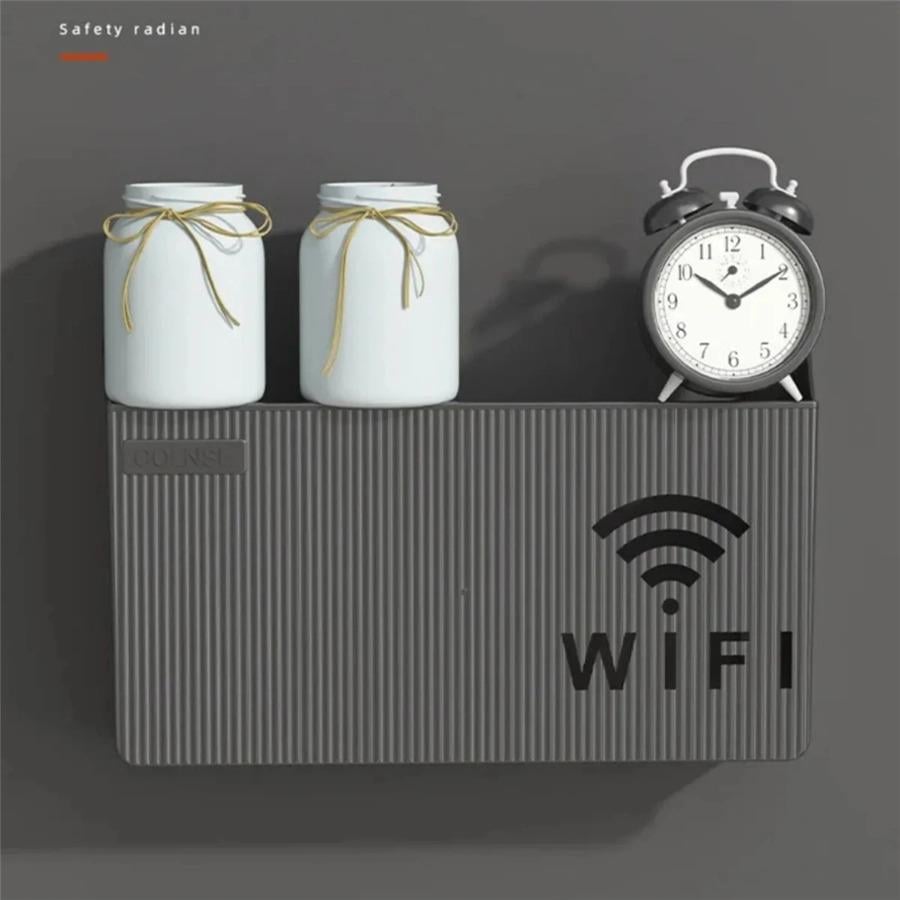 Beyaz Pleksi Wifi Kutusu Duvar Asılabilir Sigorta Ve Modem Saklama Kutusu 25x15x6 Cm