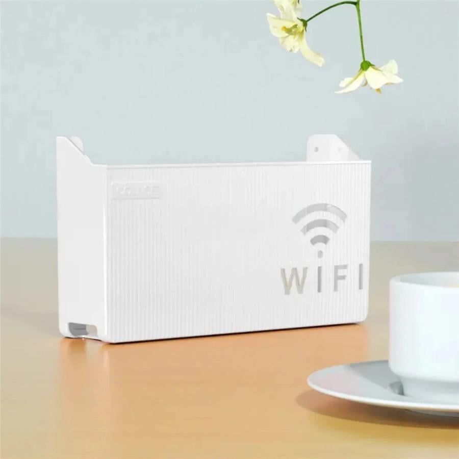 Beyaz Pleksi Wifi Kutusu Duvar Asılabilir Sigorta Ve Modem Saklama Kutusu 25x15x6 Cm